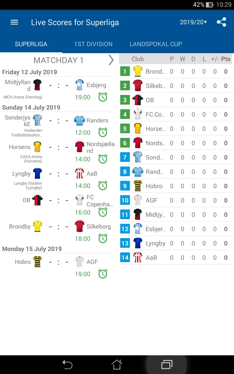 Live Scores for Superliga 2024 | Indus Appstore | Screenshot