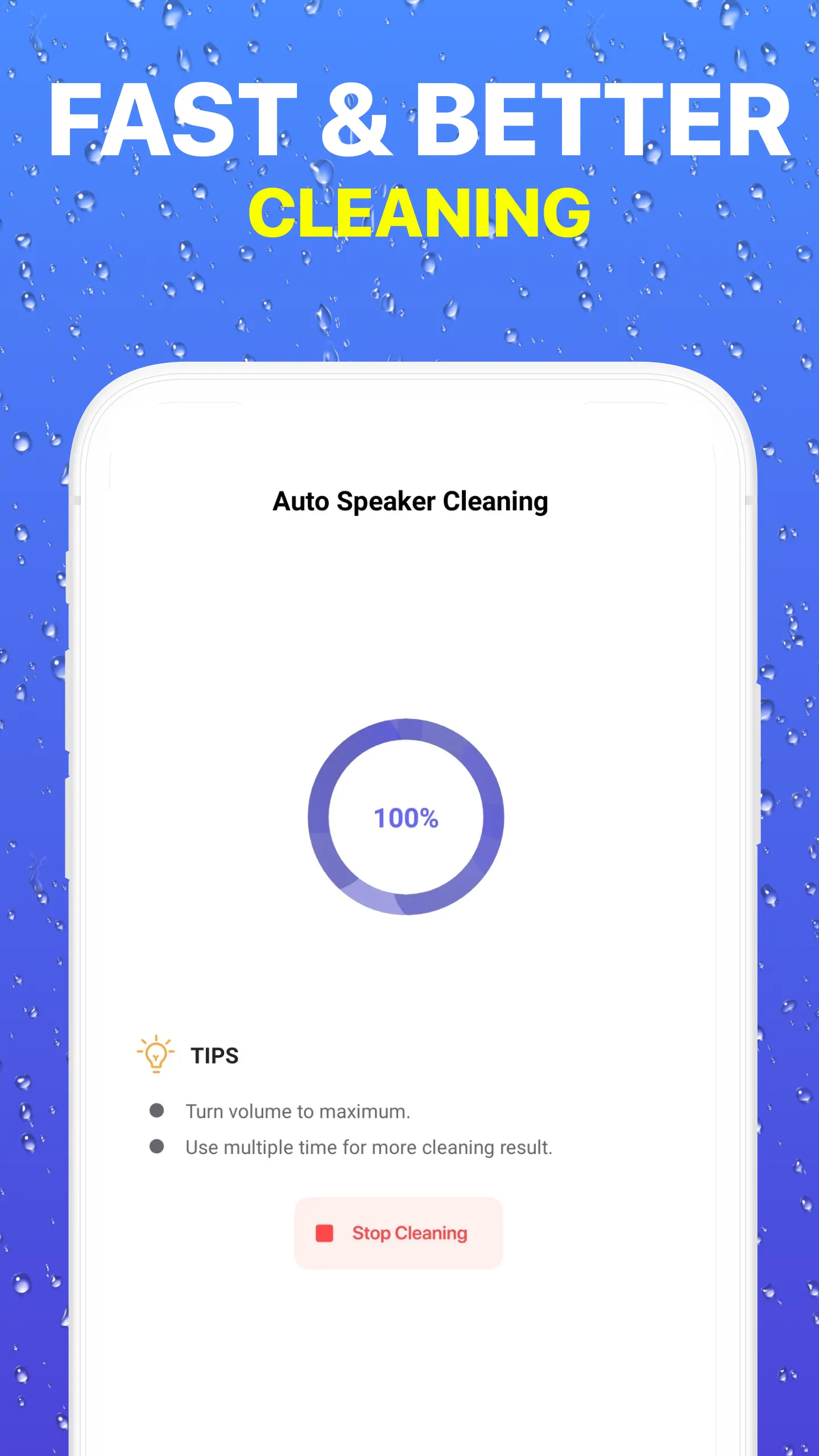 Speaker cleaner - Remove water | Indus Appstore | Screenshot