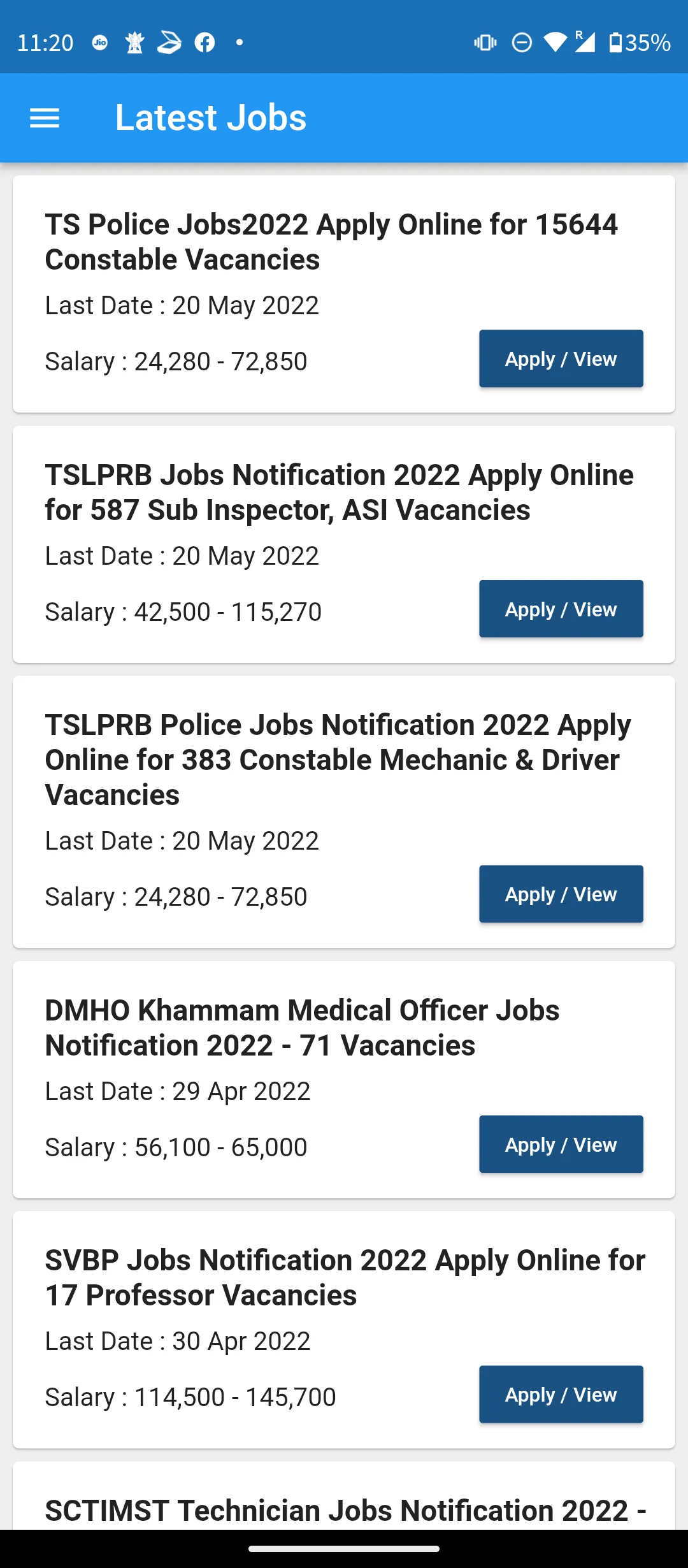 AllGovernmentJobs.in | Indus Appstore | Screenshot