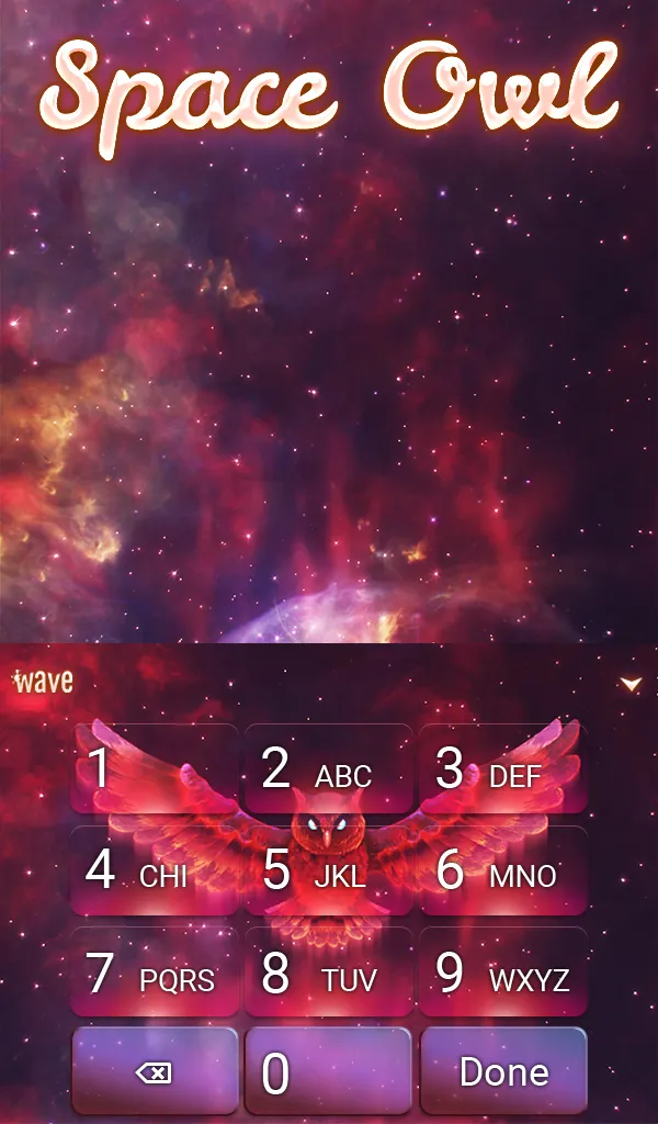 Space Owl Keyboard & Wallpaper | Indus Appstore | Screenshot