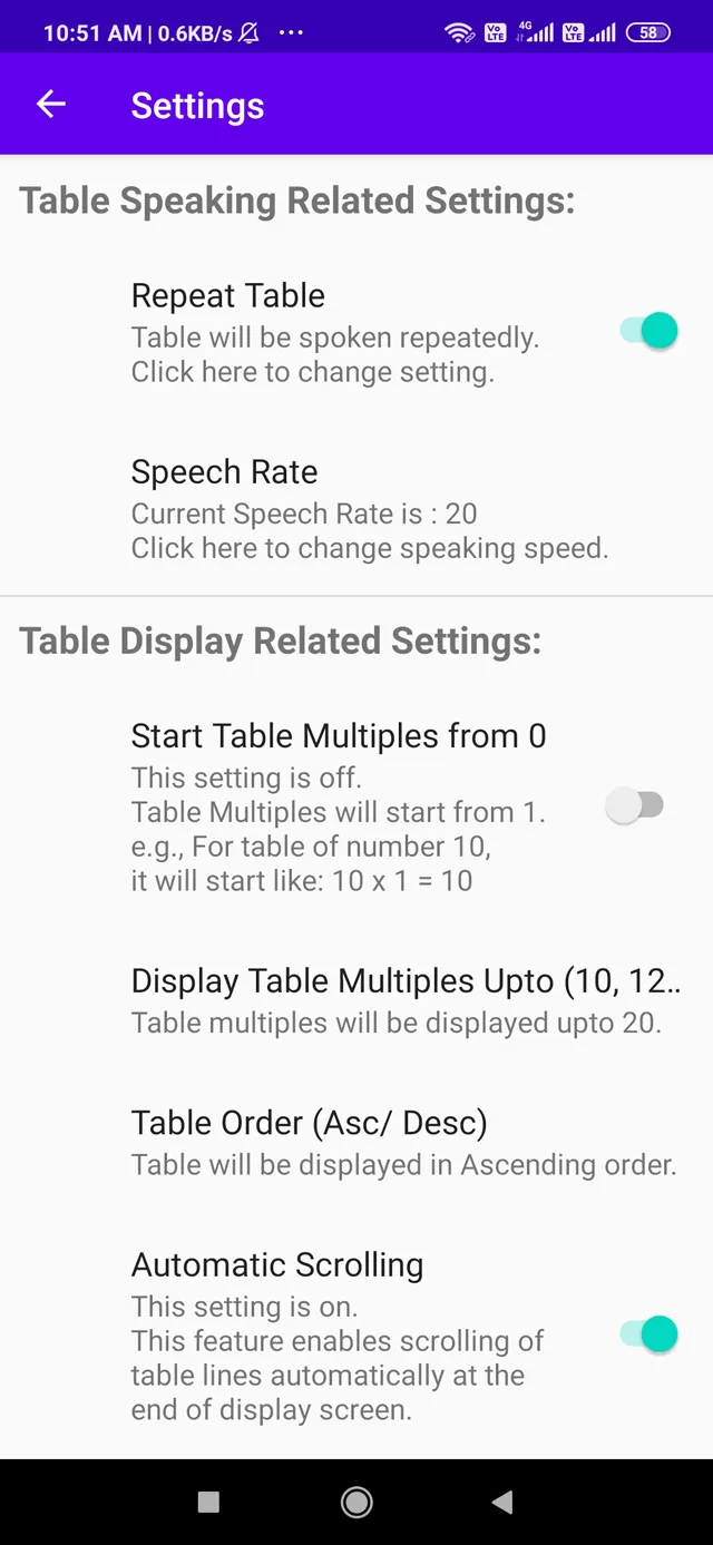 Math Tables - from 0 to 100 | Indus Appstore | Screenshot