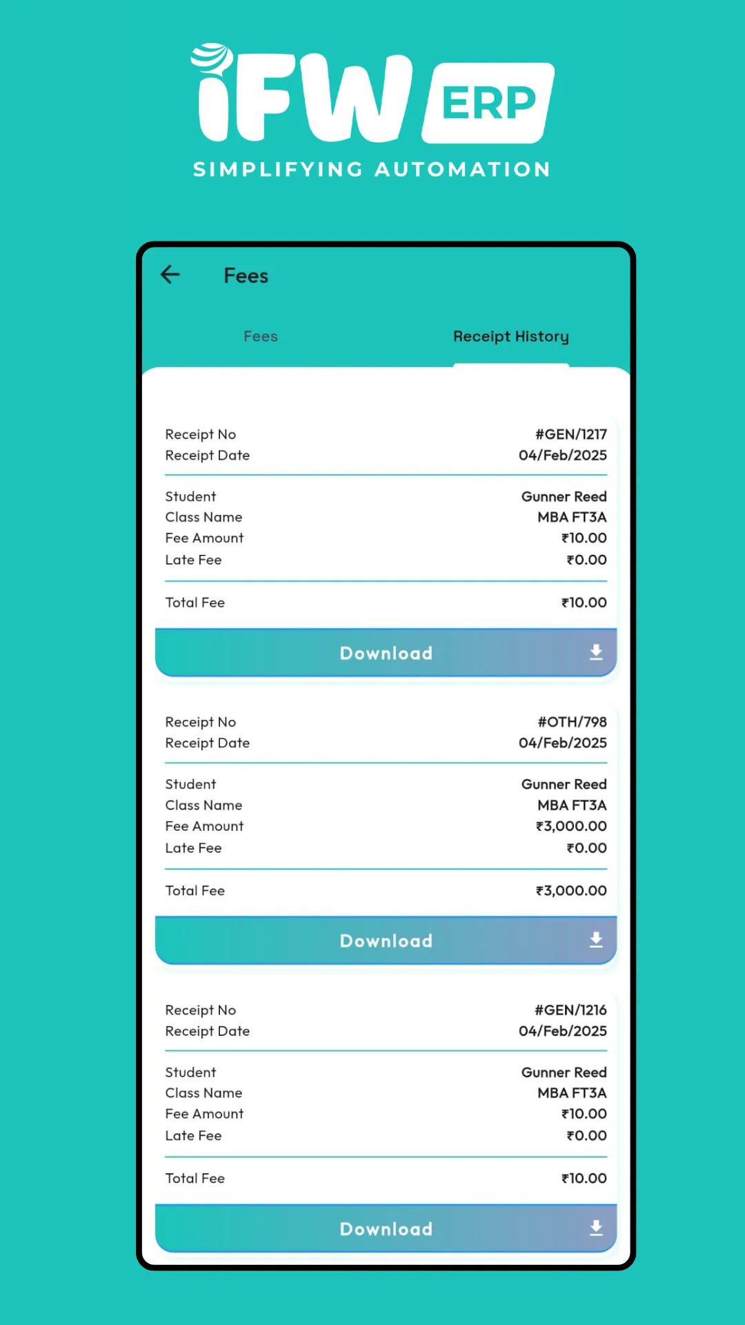 IFW ERP | Indus Appstore | Screenshot