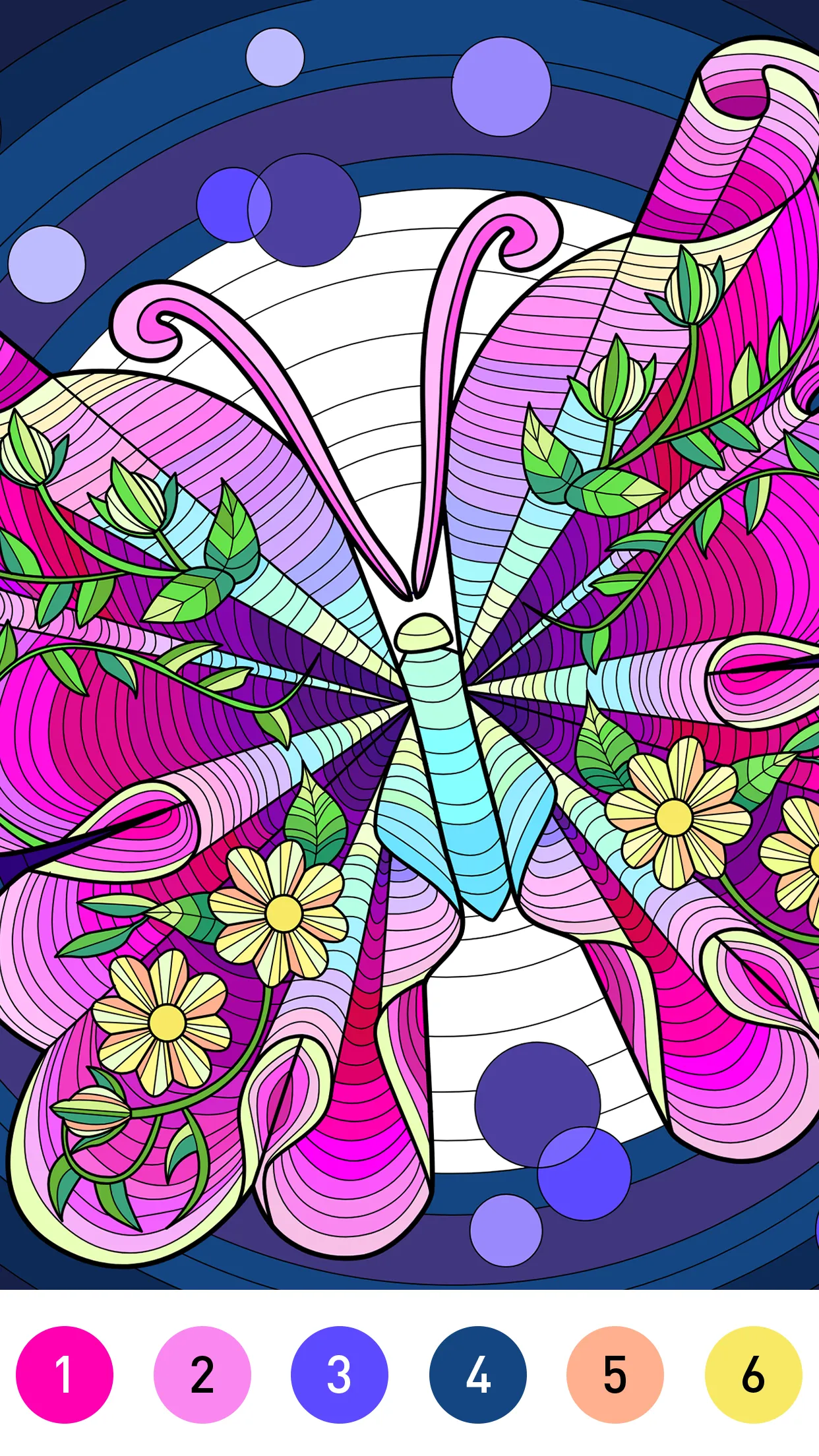 Mandala Color by Number Book | Indus Appstore | Screenshot