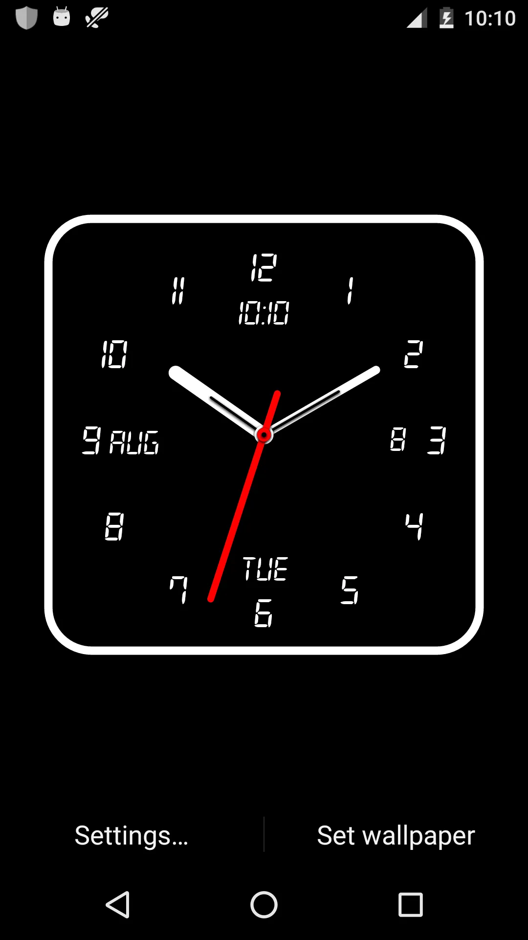 Clock Live Wallpaper | Indus Appstore | Screenshot