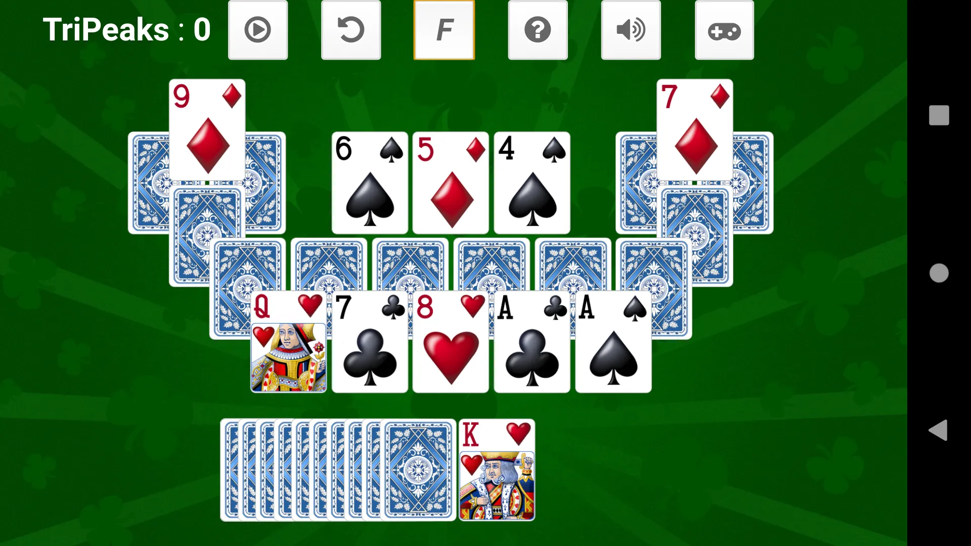 Tri-Peaks Solitaire | Indus Appstore | Screenshot