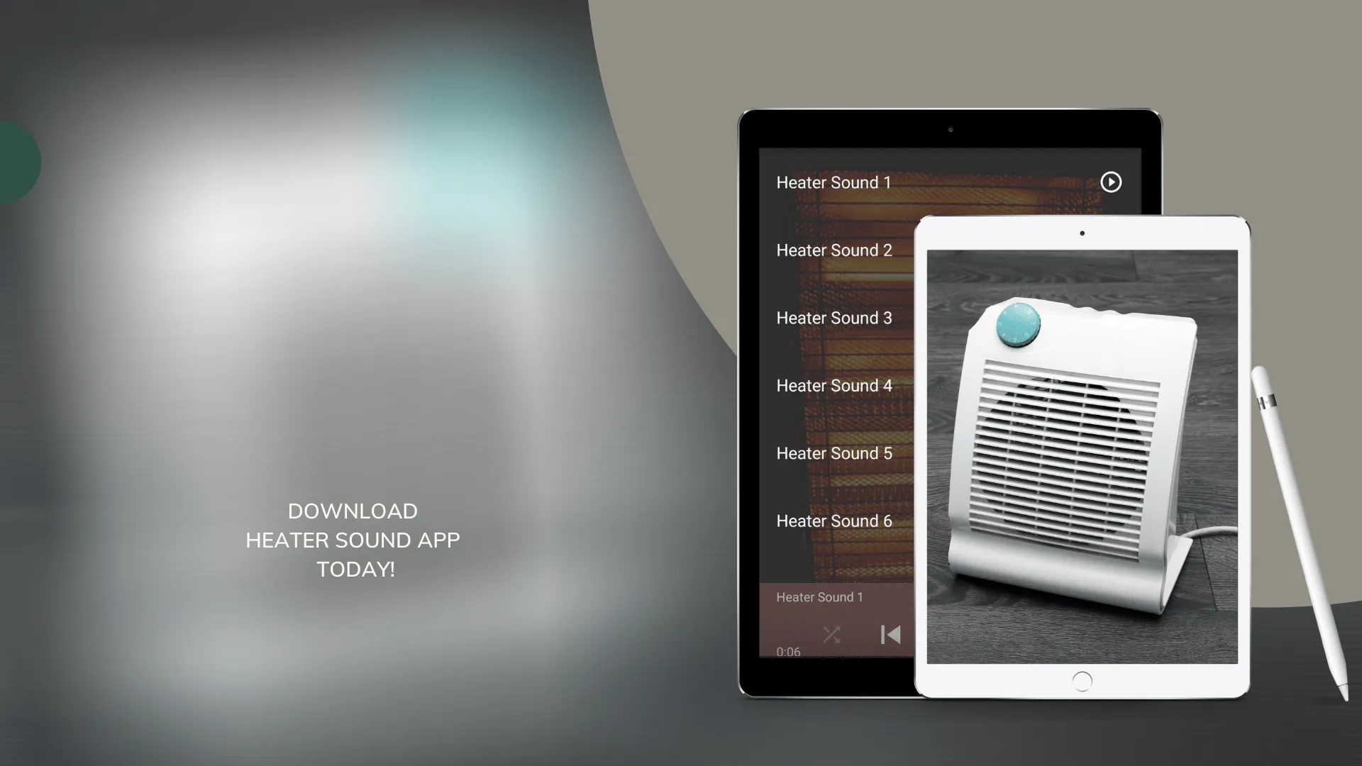 Heater Sounds - White Noise | Indus Appstore | Screenshot