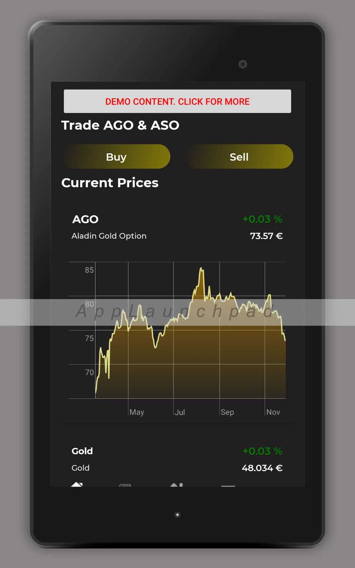 Aladin Gold Option | Indus Appstore | Screenshot