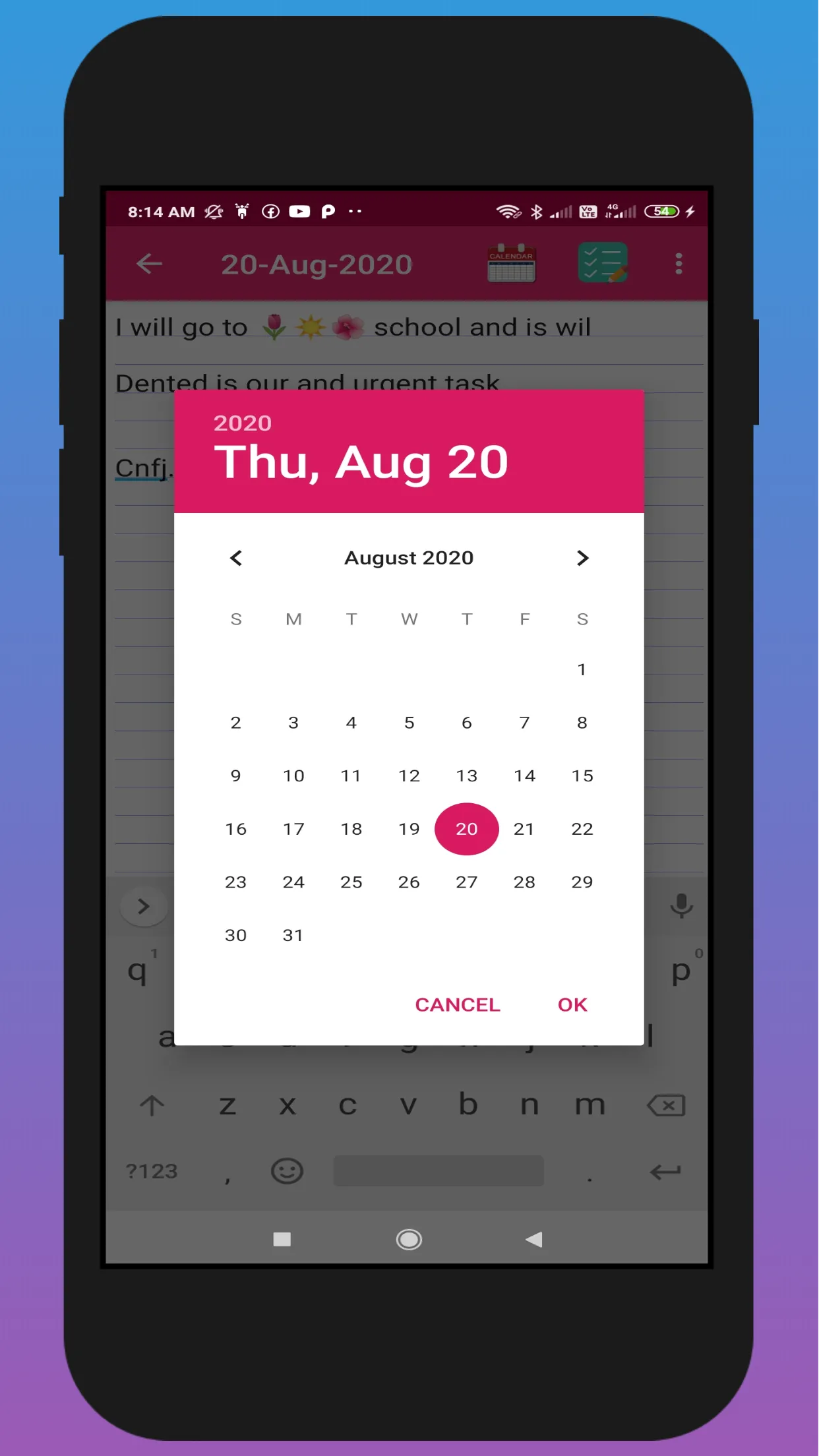 Pink Diary - My Notebook & Dai | Indus Appstore | Screenshot