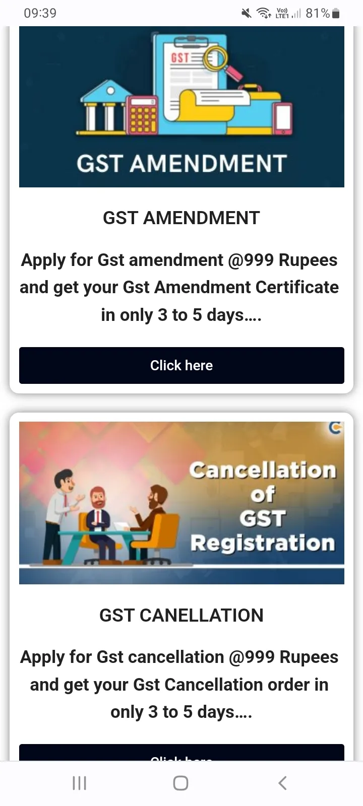 GST Registration Consultation | Indus Appstore | Screenshot