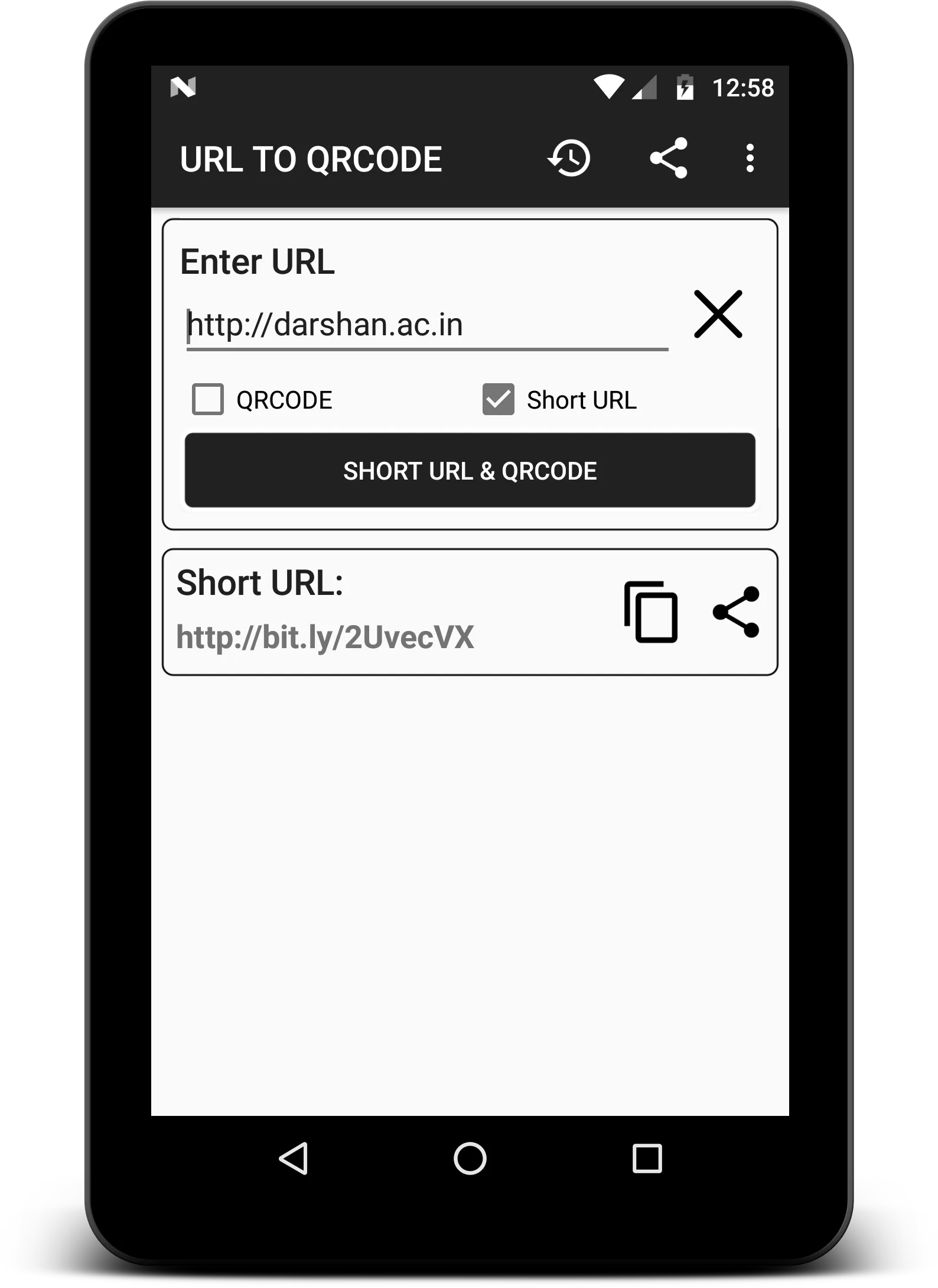 QR Code Generator | Indus Appstore | Screenshot