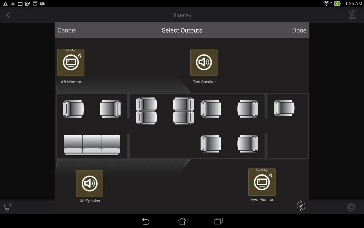 Bombardier Cabin Control | Indus Appstore | Screenshot