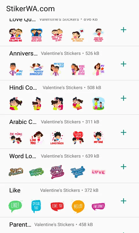 Valentine Day WAStickerApps | Indus Appstore | Screenshot