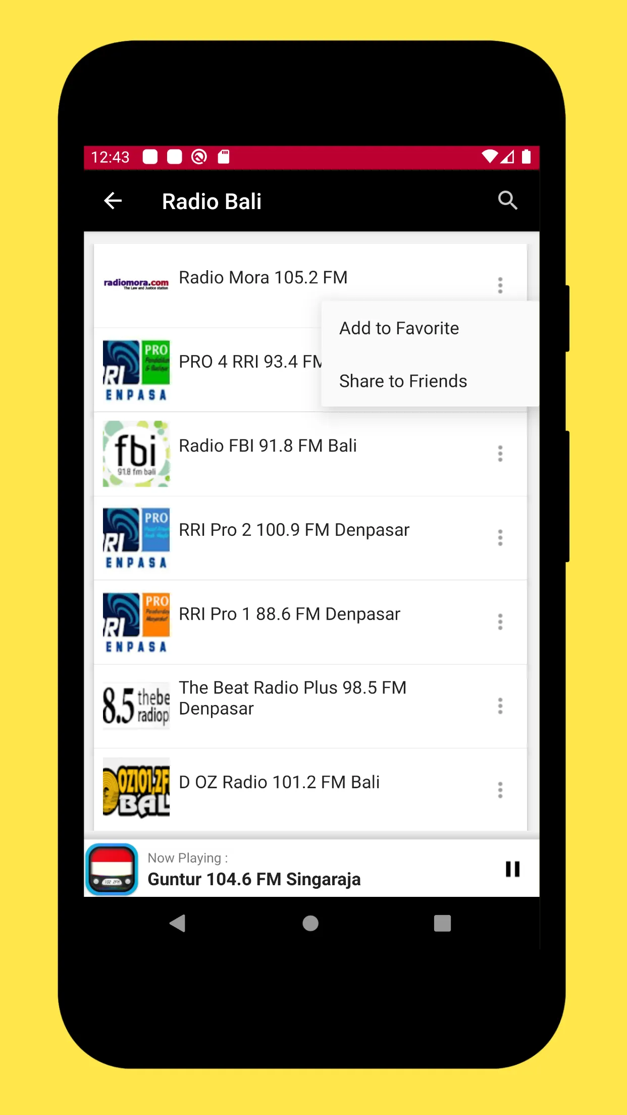 Radio Indonesia + Radio Online | Indus Appstore | Screenshot