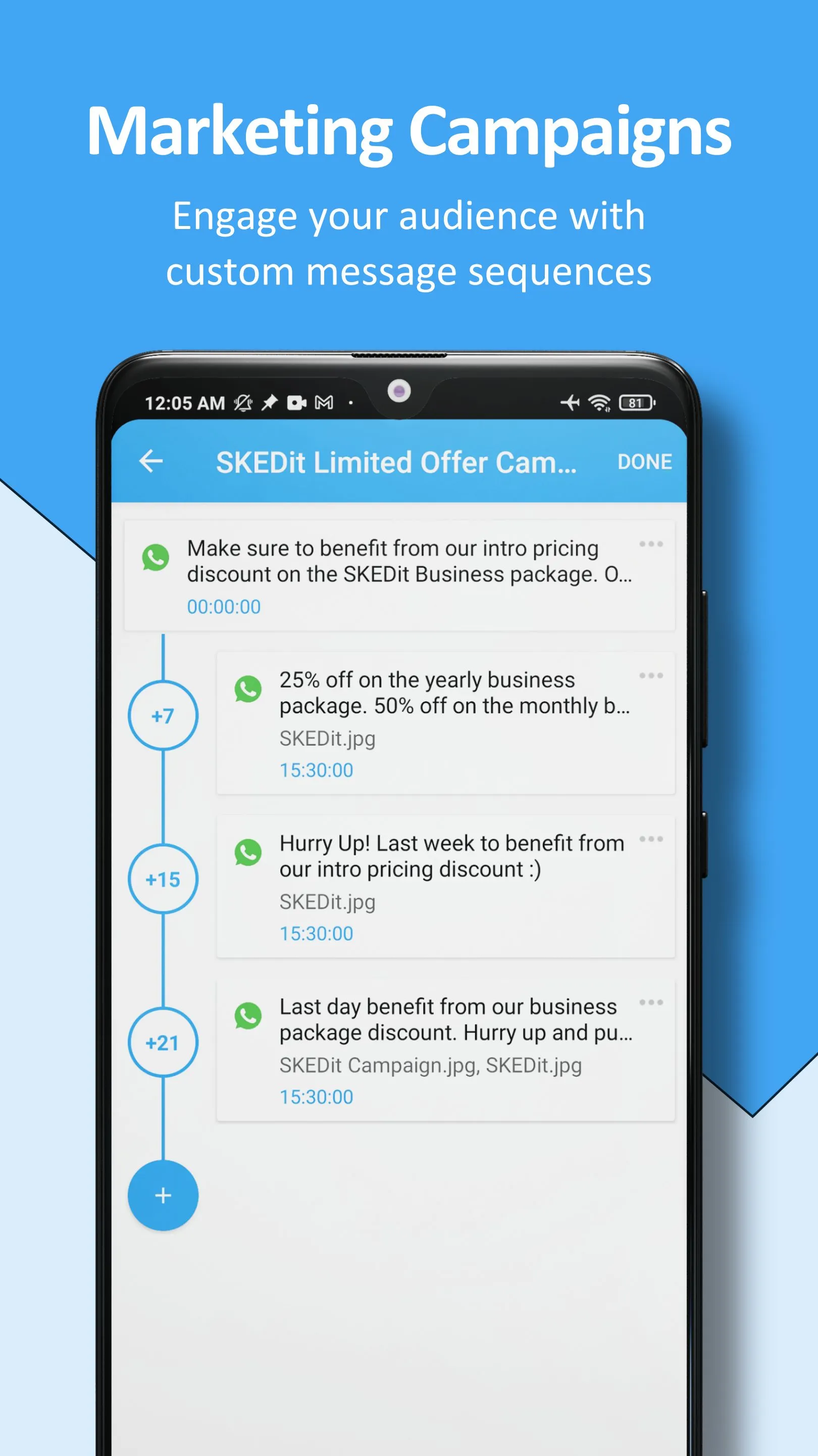 SKEDit: Auto Message Scheduler | Indus Appstore | Screenshot