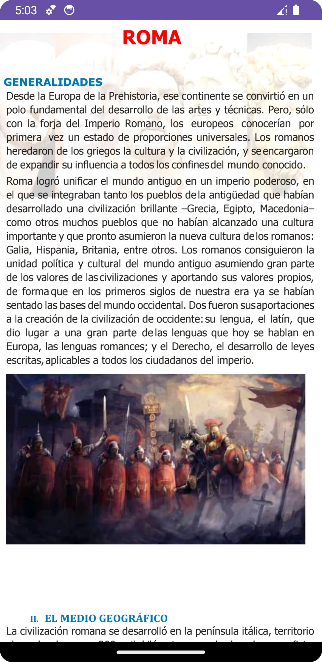 Historia Universal Pre | Indus Appstore | Screenshot