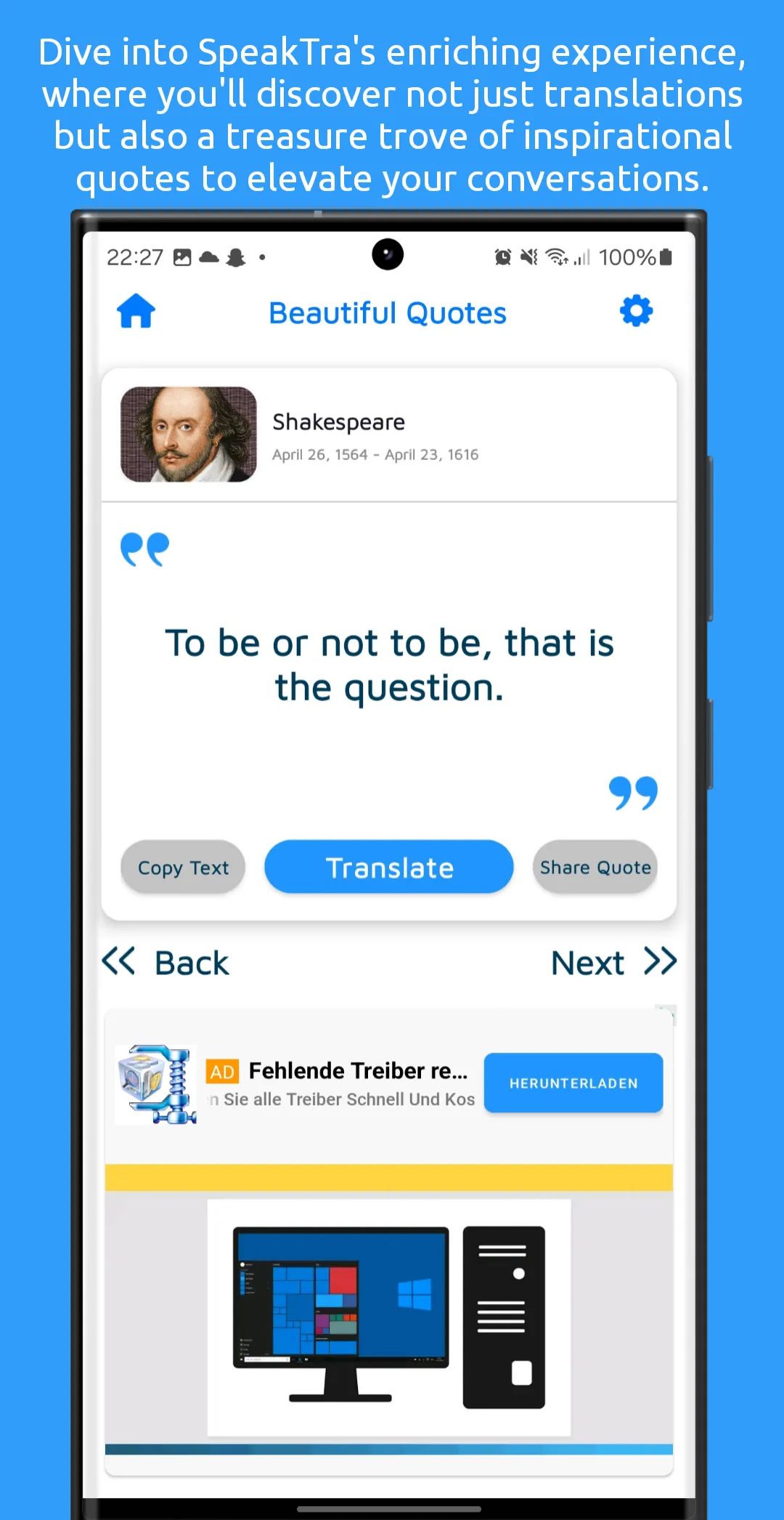 SpeakTra - Universal Translate | Indus Appstore | Screenshot