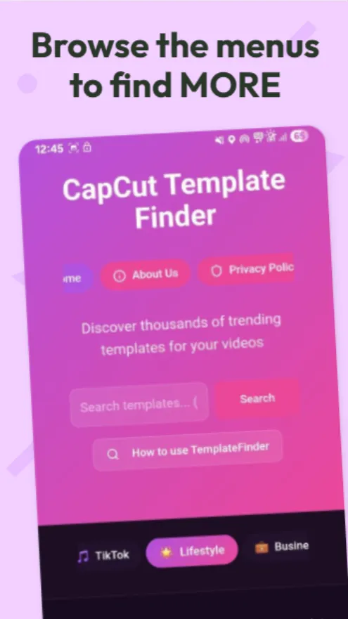 CapCut Template Finder | Indus Appstore | Screenshot