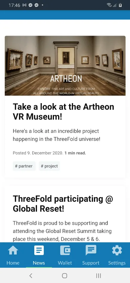 ThreeFold Connect | Indus Appstore | Screenshot