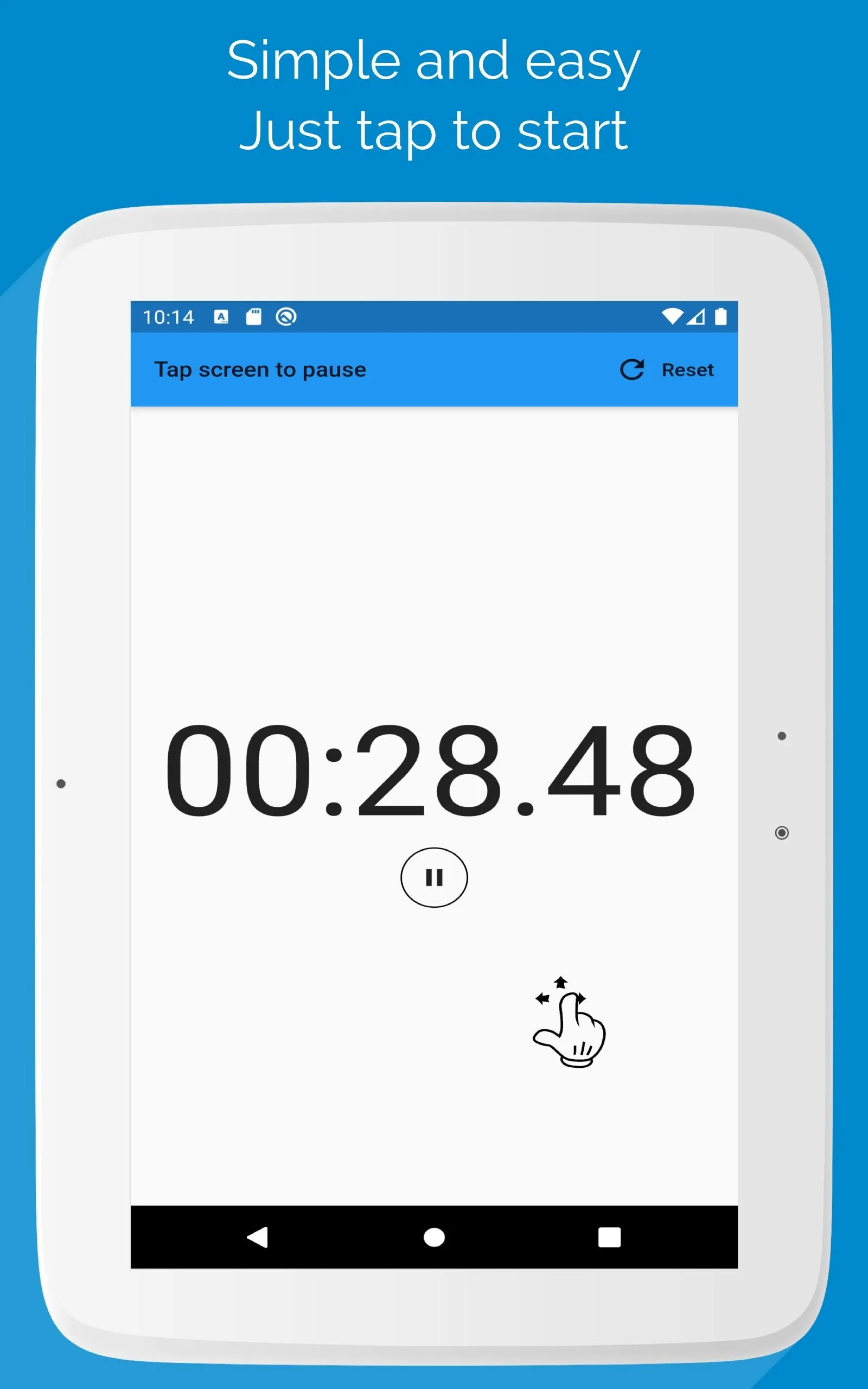 Simple Stopwatch | Indus Appstore | Screenshot