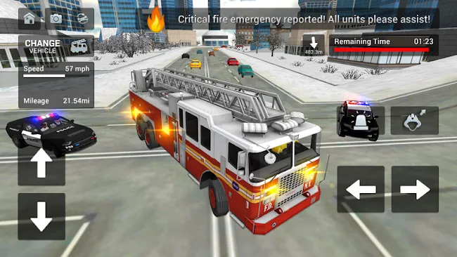 Fire Truck Rescue Simulator | Indus Appstore | Screenshot