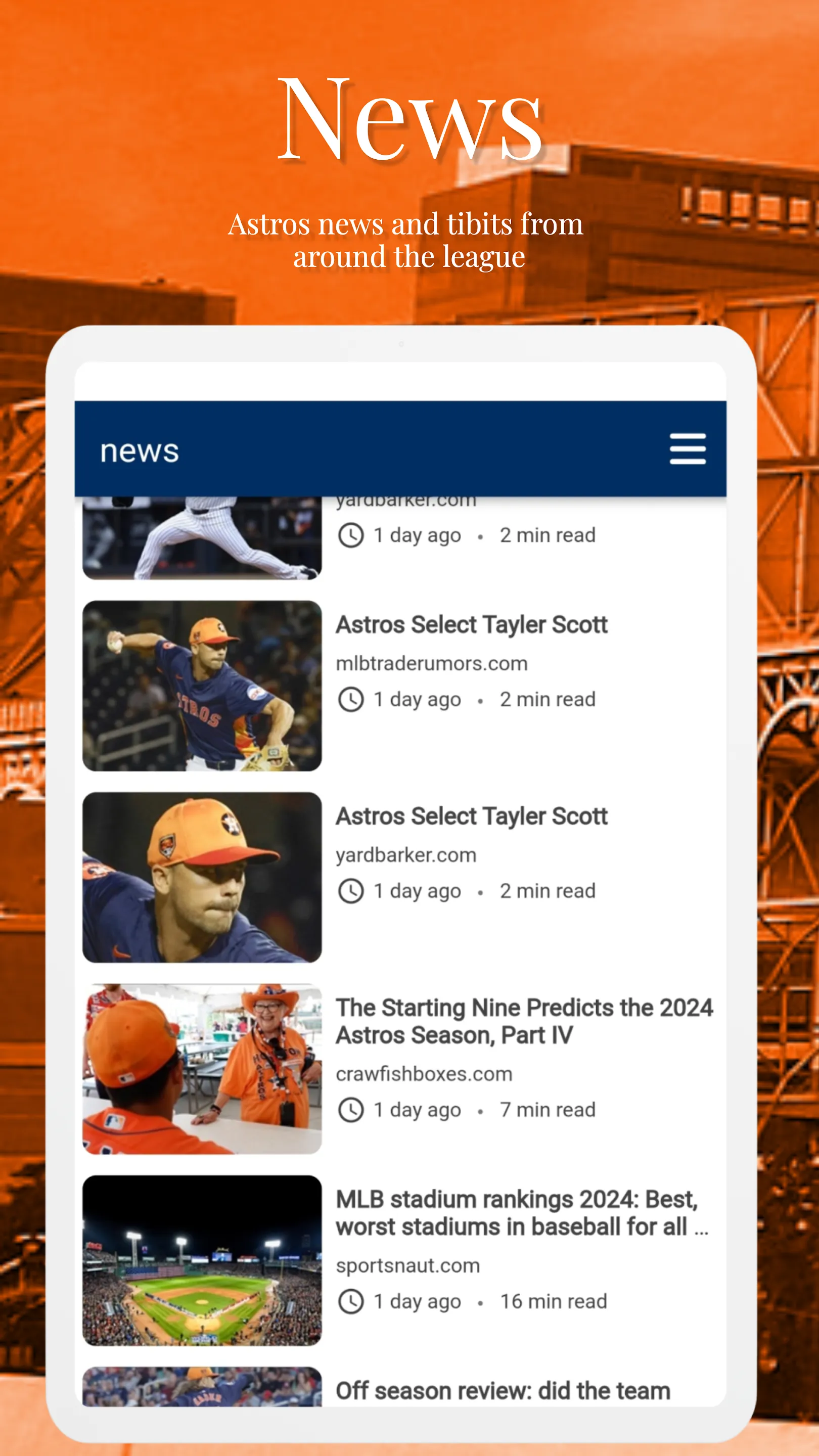 Houston Baseball | Indus Appstore | Screenshot