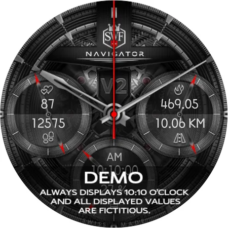 SWF Navigator Demo Watch Face | Indus Appstore | Screenshot