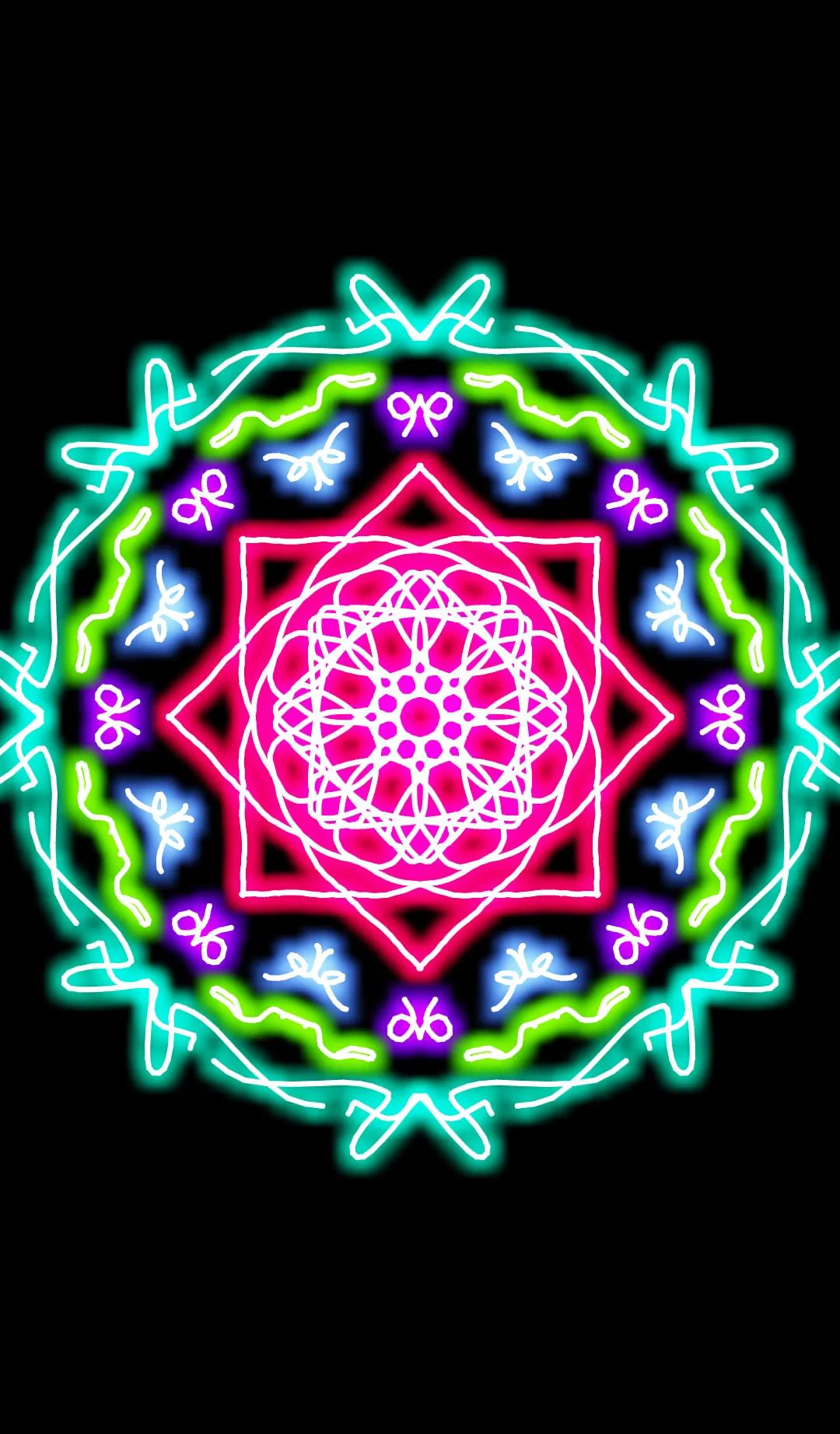 Glow Magic Doodle kaleidoscope | Indus Appstore | Screenshot