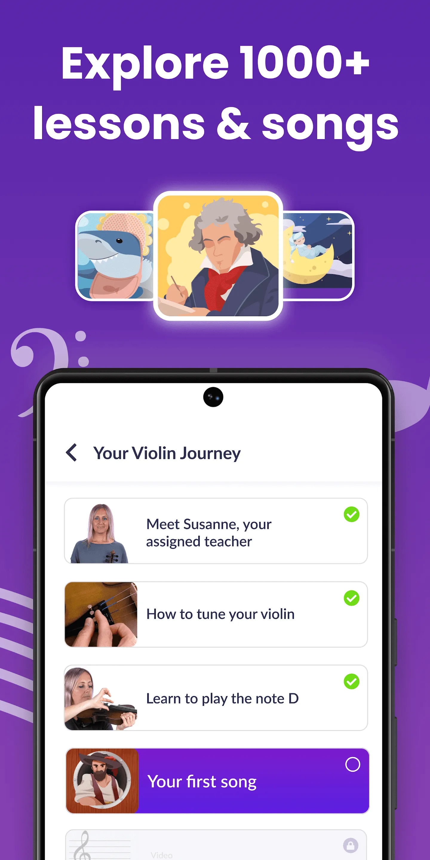 Violin Lessons by tonestro | Indus Appstore | Screenshot