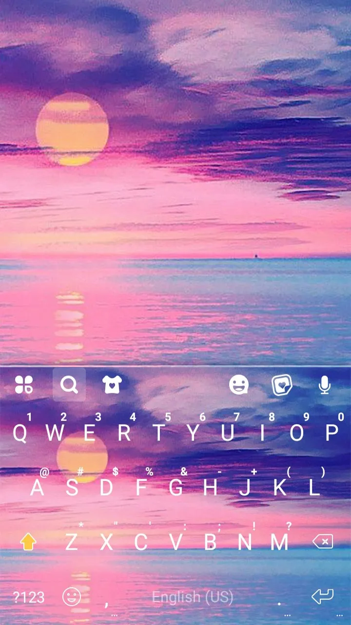 Ocean Sunset Keyboard Backgrou | Indus Appstore | Screenshot