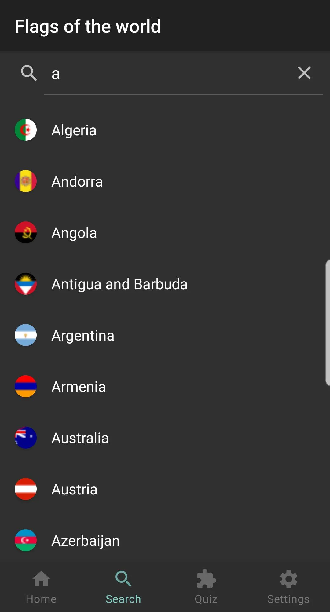 The flags of the world | Indus Appstore | Screenshot