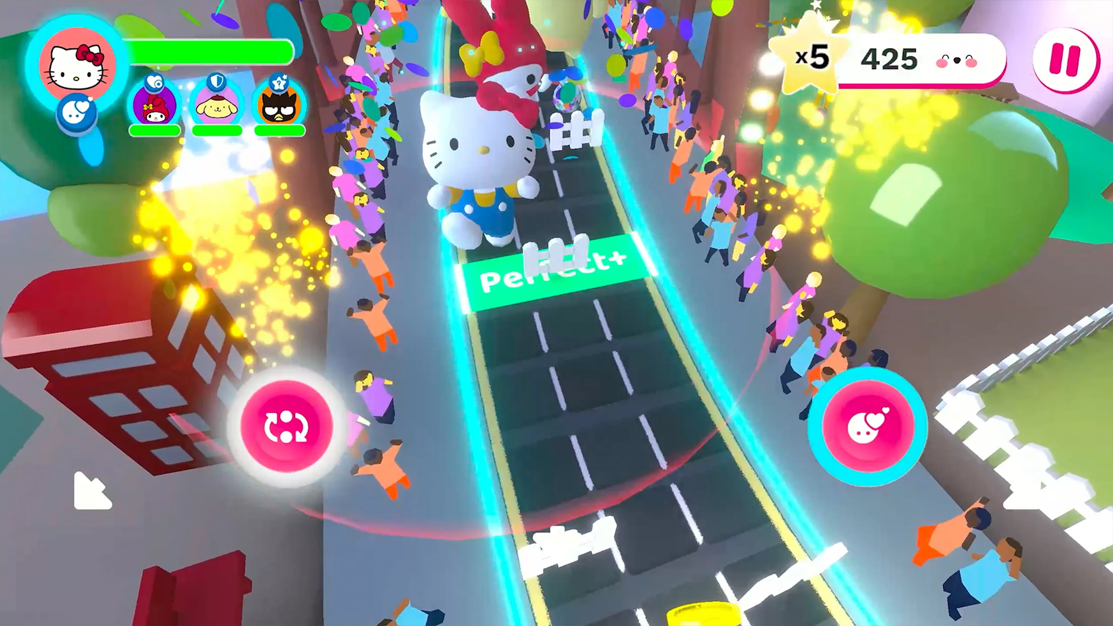 HELLO KITTY HAPPINESS PARADE | Indus Appstore | Screenshot
