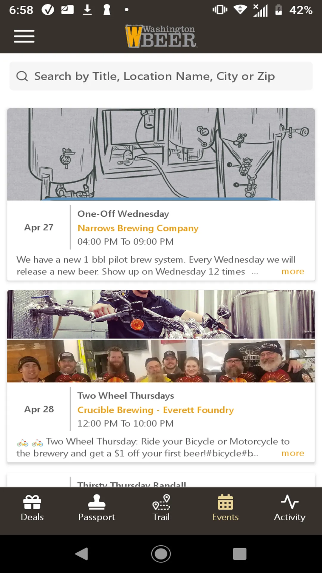 Washington Beer Commission | Indus Appstore | Screenshot