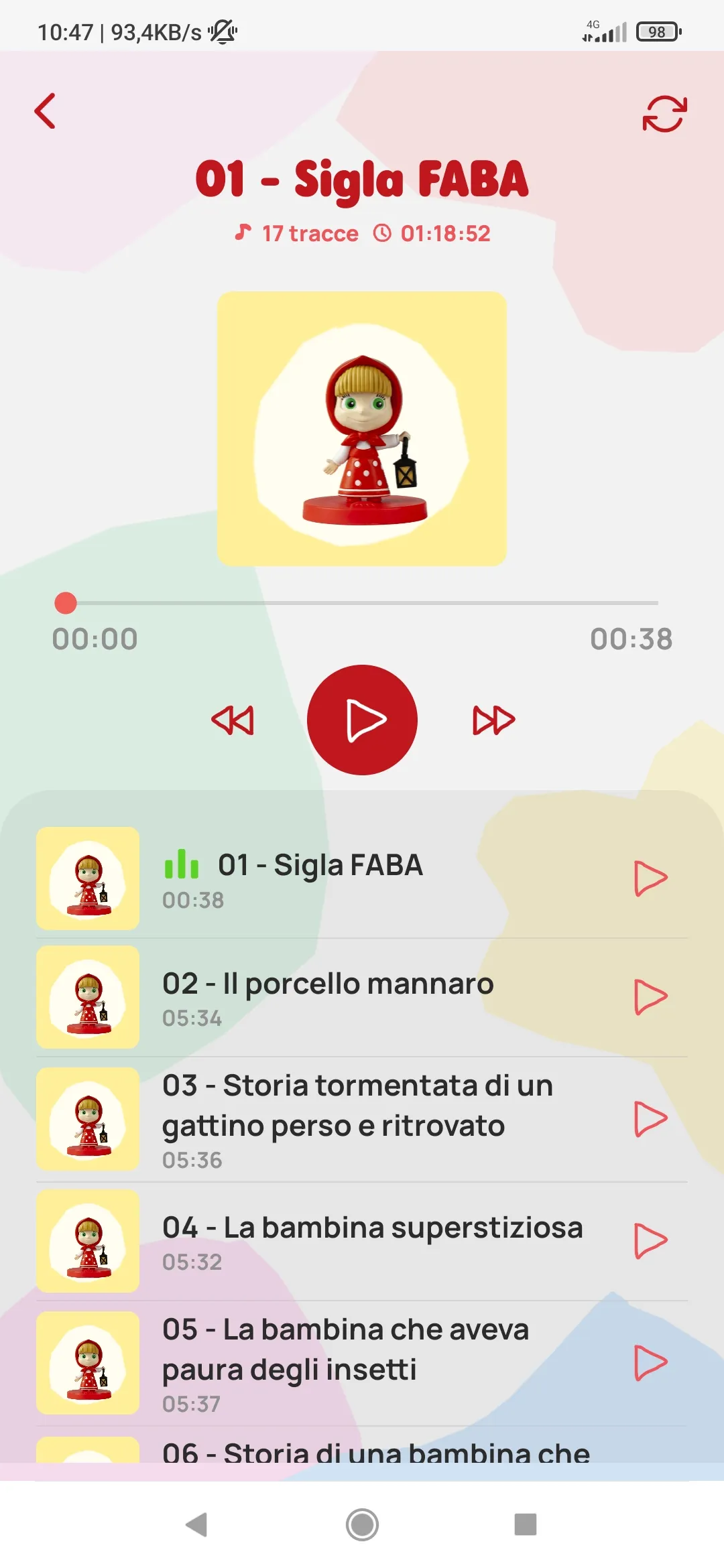 MyFaba – Il tuo Raccontastorie | Indus Appstore | Screenshot