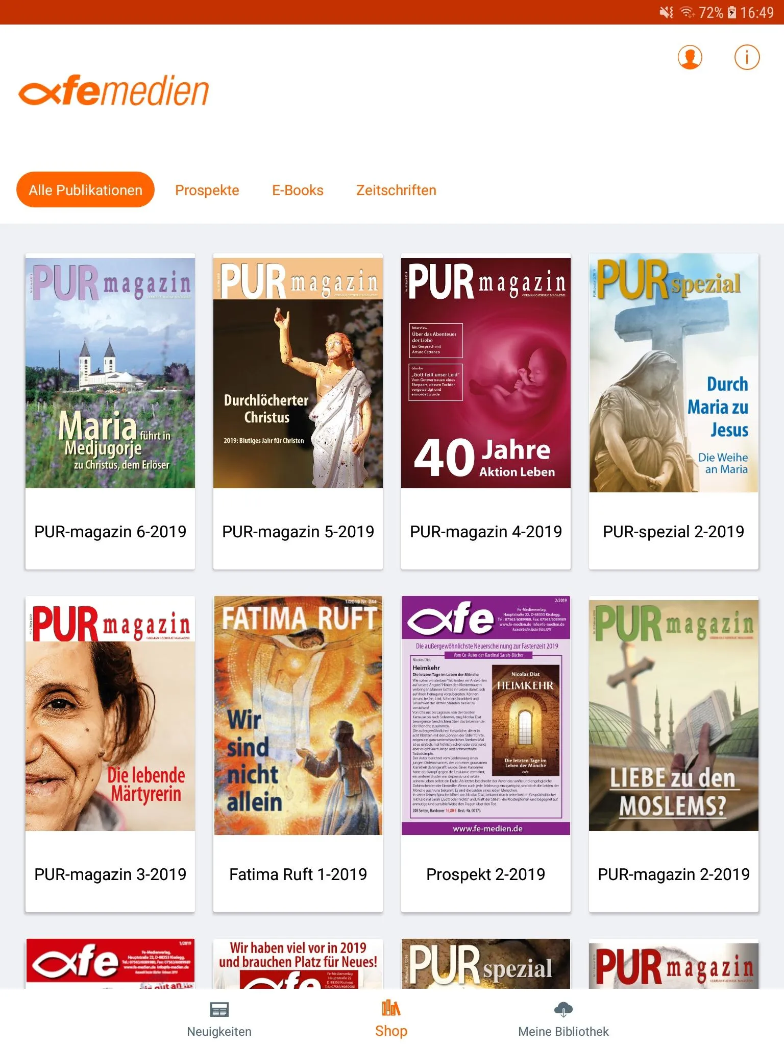 Fe-Medien - Digitalangebot | Indus Appstore | Screenshot