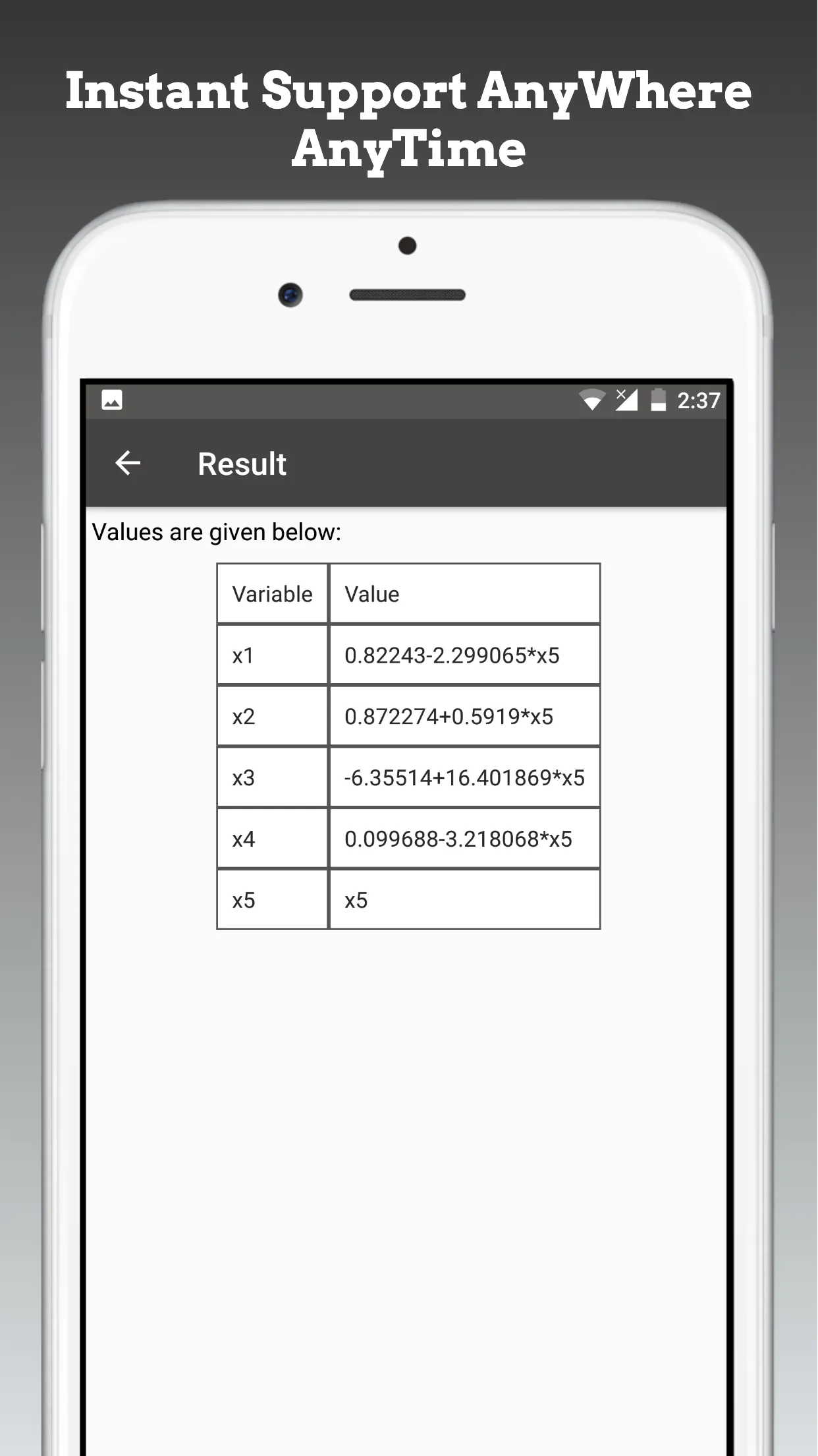 Linear Equation System Solver | Indus Appstore | Screenshot