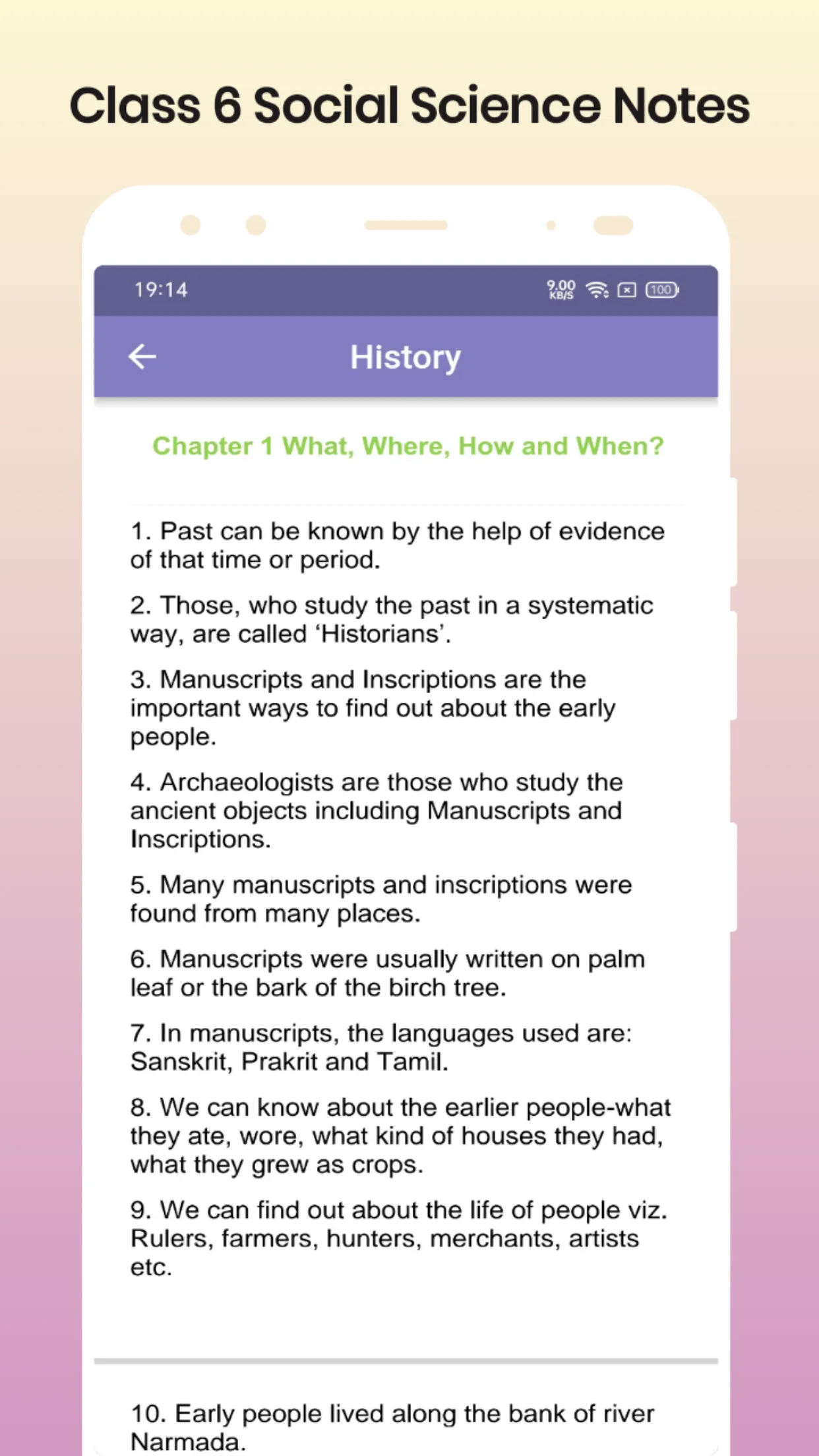 Class 6 Social Science Notes | Indus Appstore | Screenshot