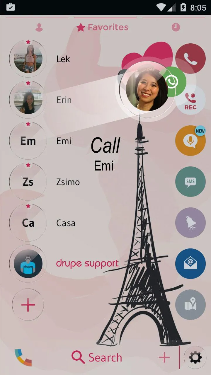 Theme Dialer Glass Paris | Indus Appstore | Screenshot