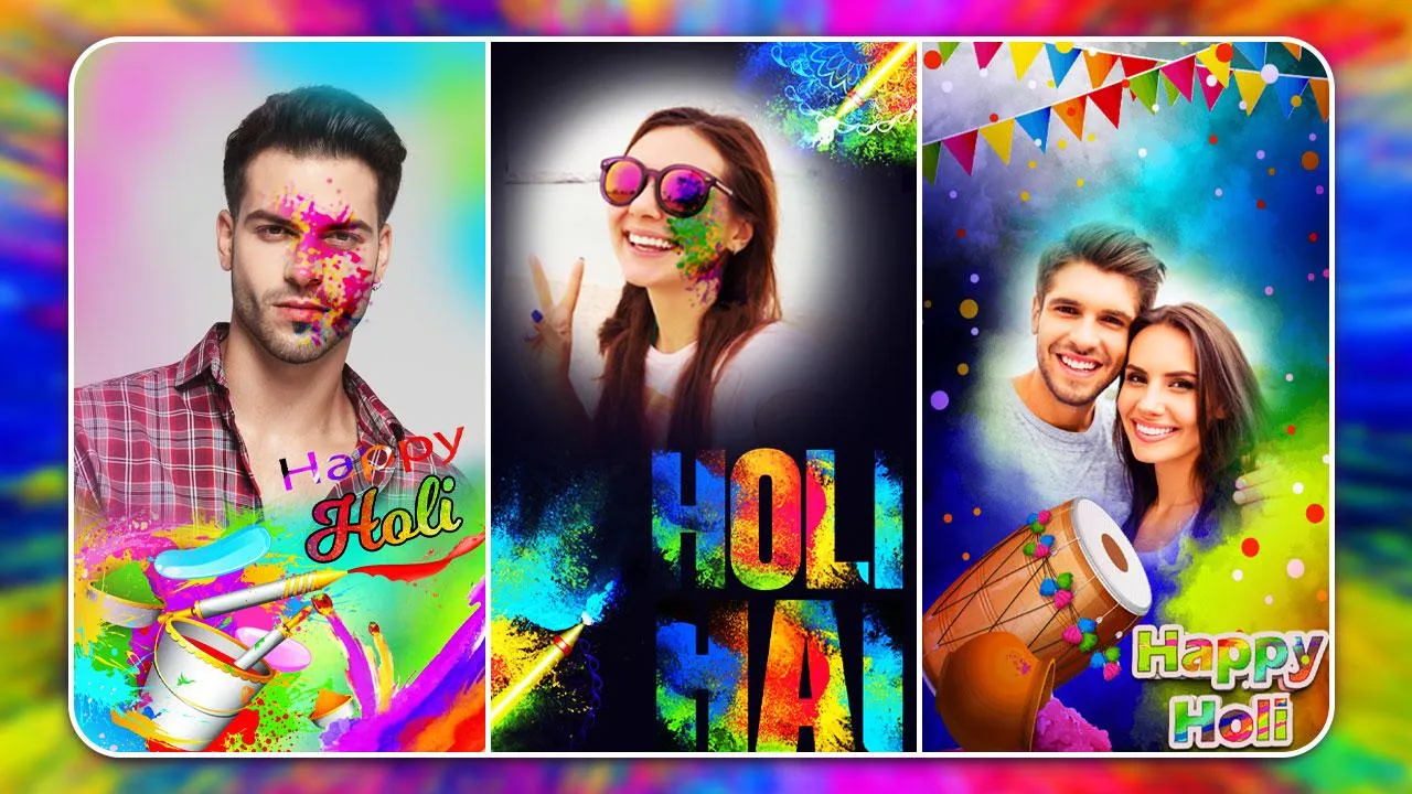 Happy Holi Photo Frame 2024 | Indus Appstore | Screenshot