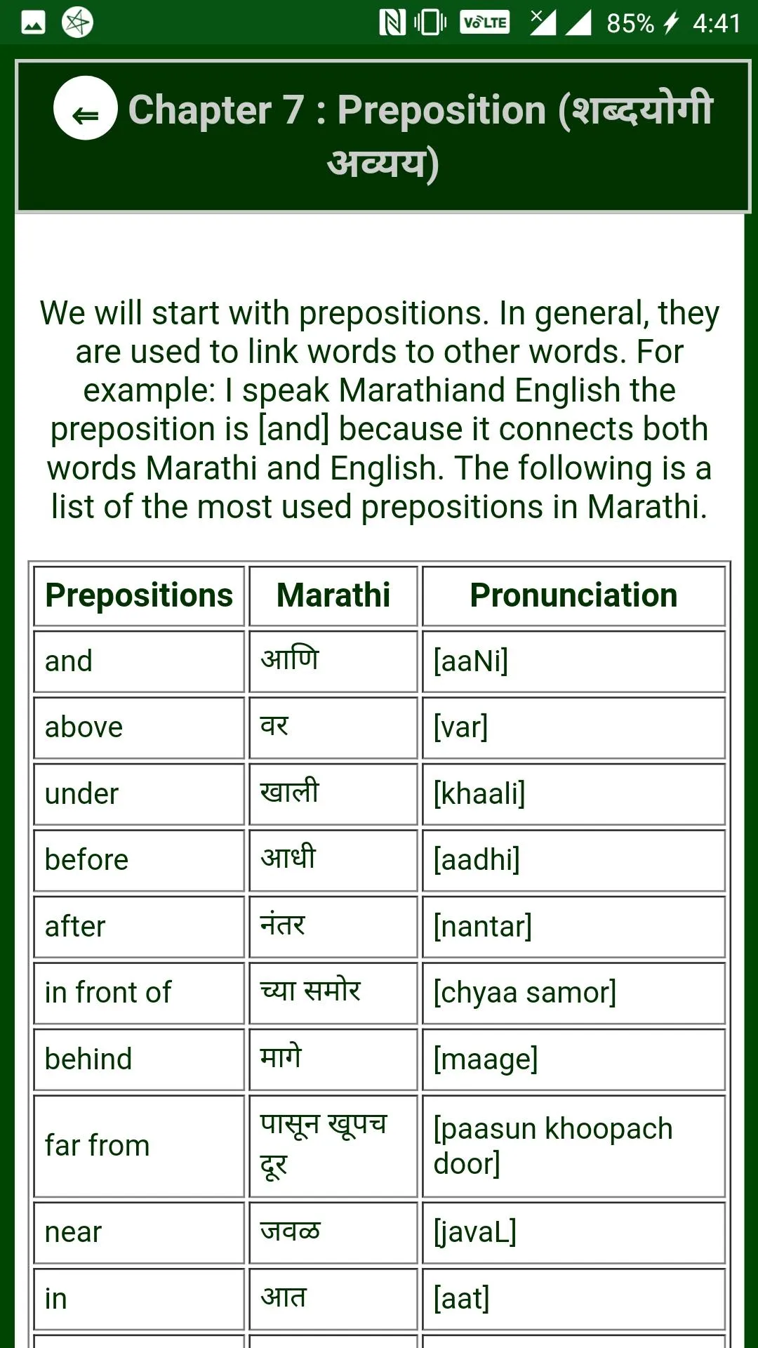 English Speaking By Marathi | Indus Appstore | Screenshot