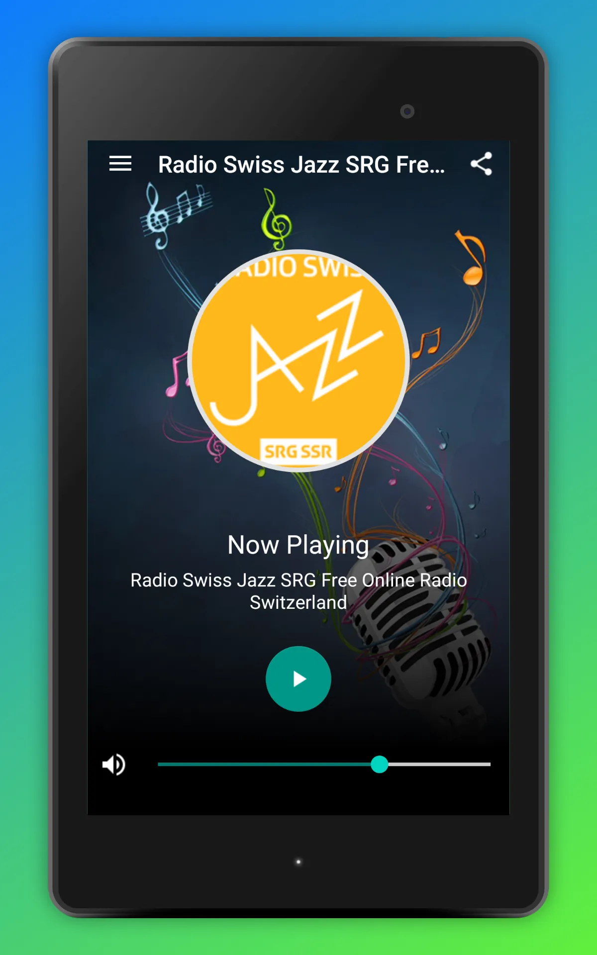 Radio Swiss Jazz App CH Online | Indus Appstore | Screenshot