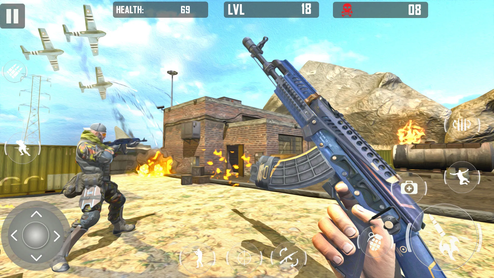 fps cover firing Offline Game | Indus Appstore | Screenshot