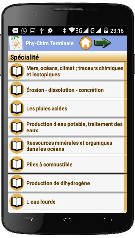 Physique Chimie Terminale | Indus Appstore | Screenshot