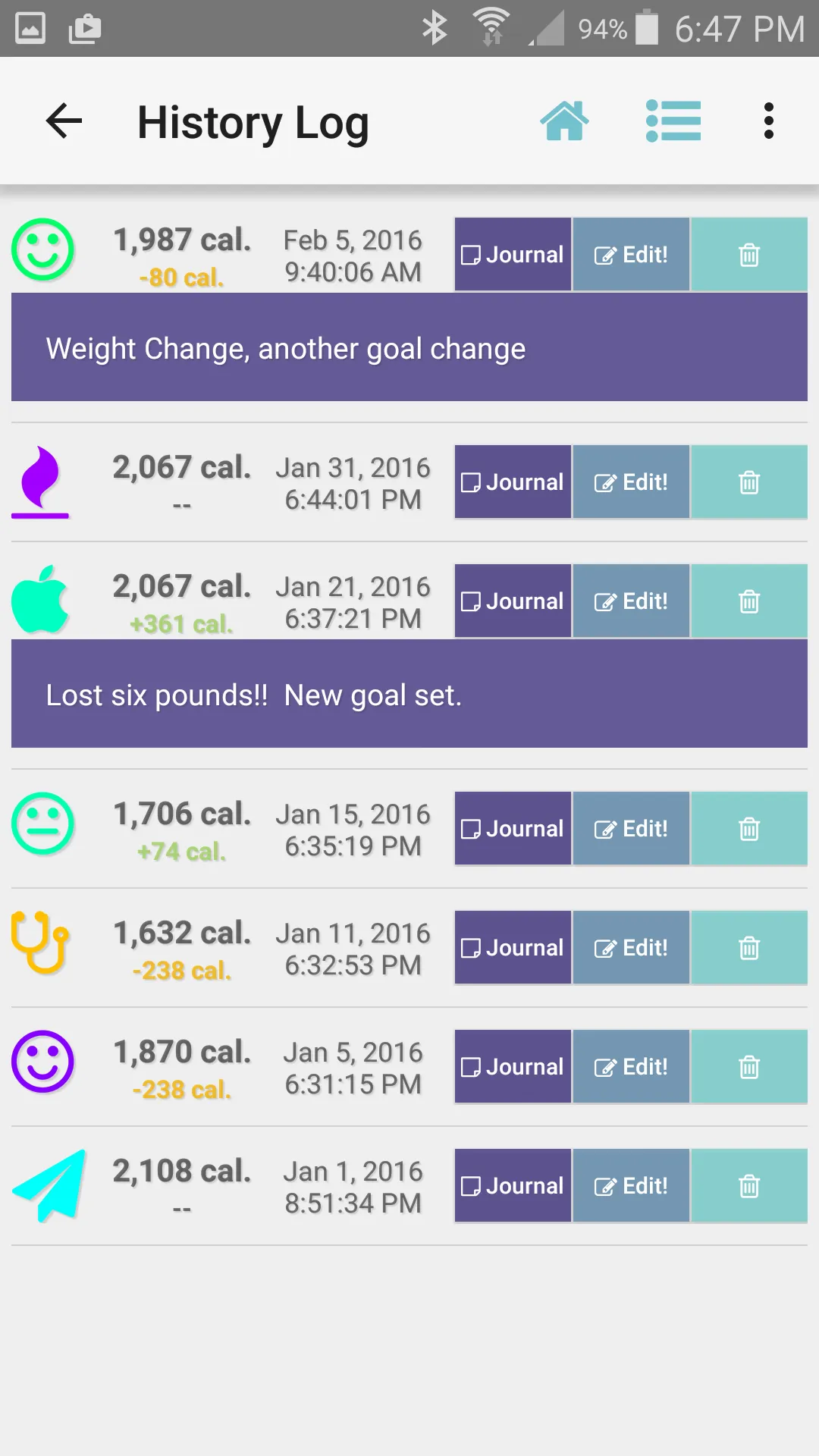 Diet Calories Start Calculator | Indus Appstore | Screenshot