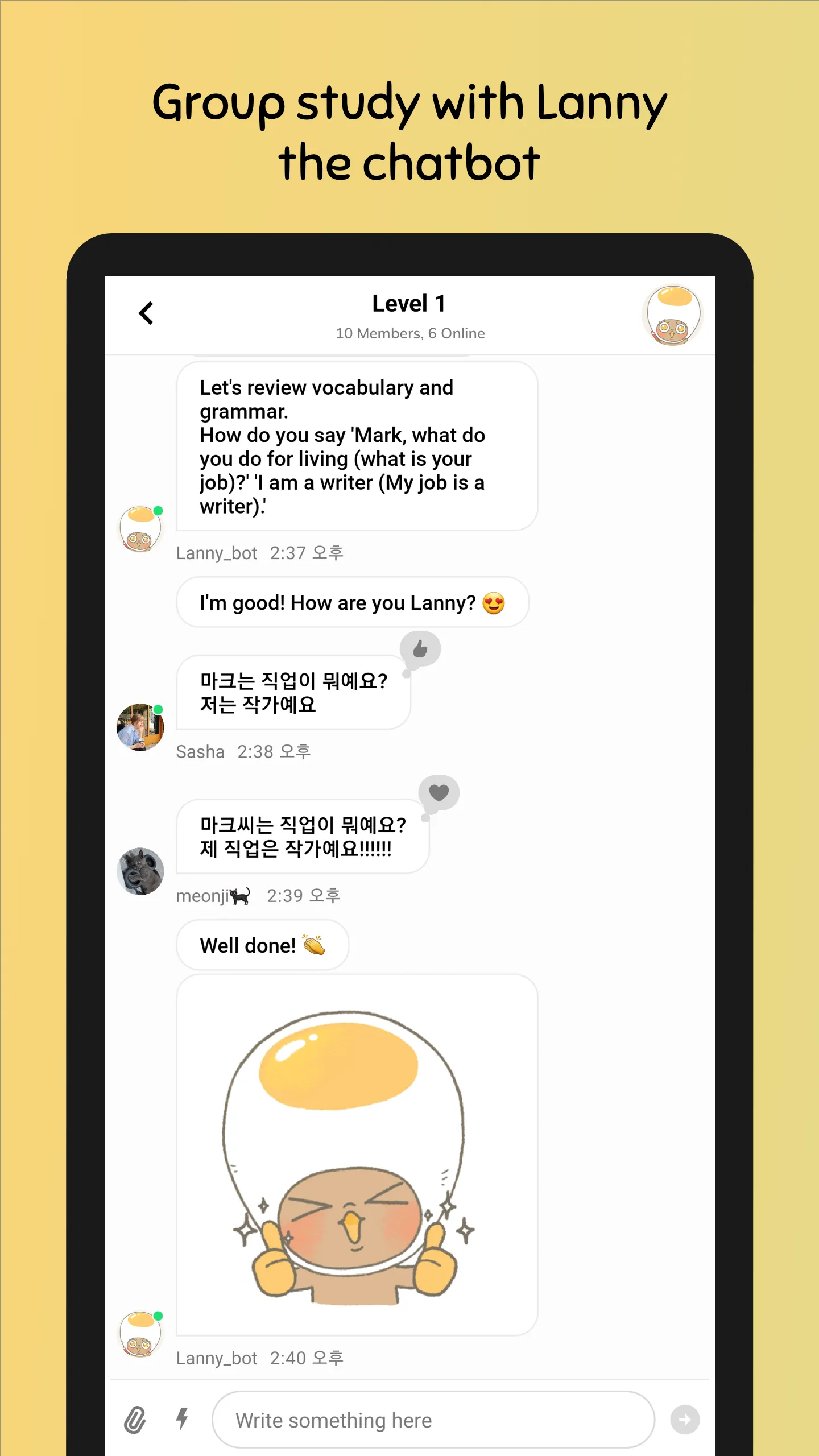 Eggbun: Learn Korean Fun | Indus Appstore | Screenshot