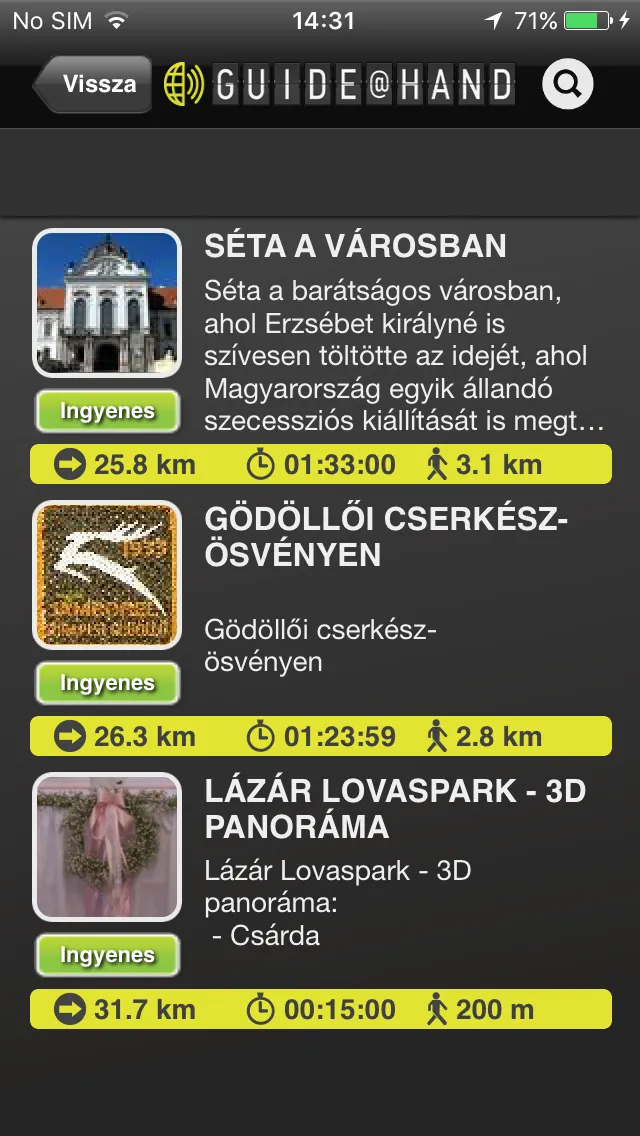 Gödöllő GUIDE@HAND | Indus Appstore | Screenshot