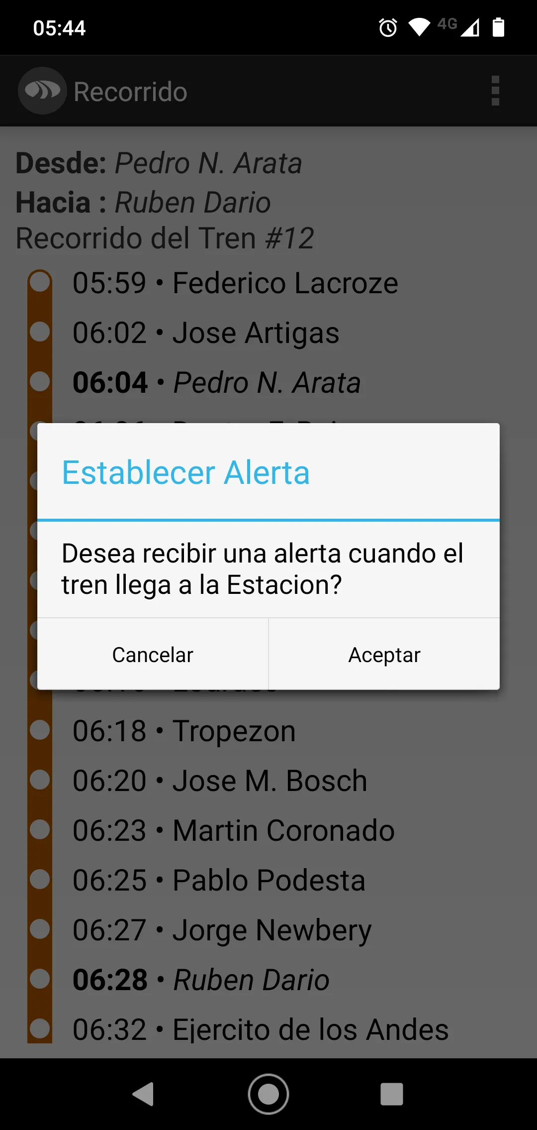 Horarios Urquiza | Indus Appstore | Screenshot