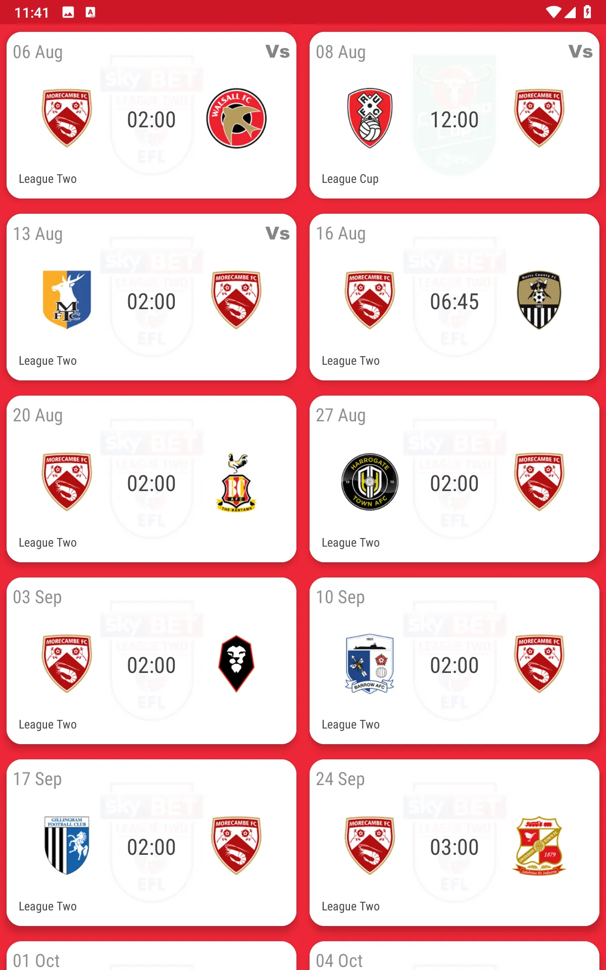 Morecambe FC Fan App | Indus Appstore | Screenshot