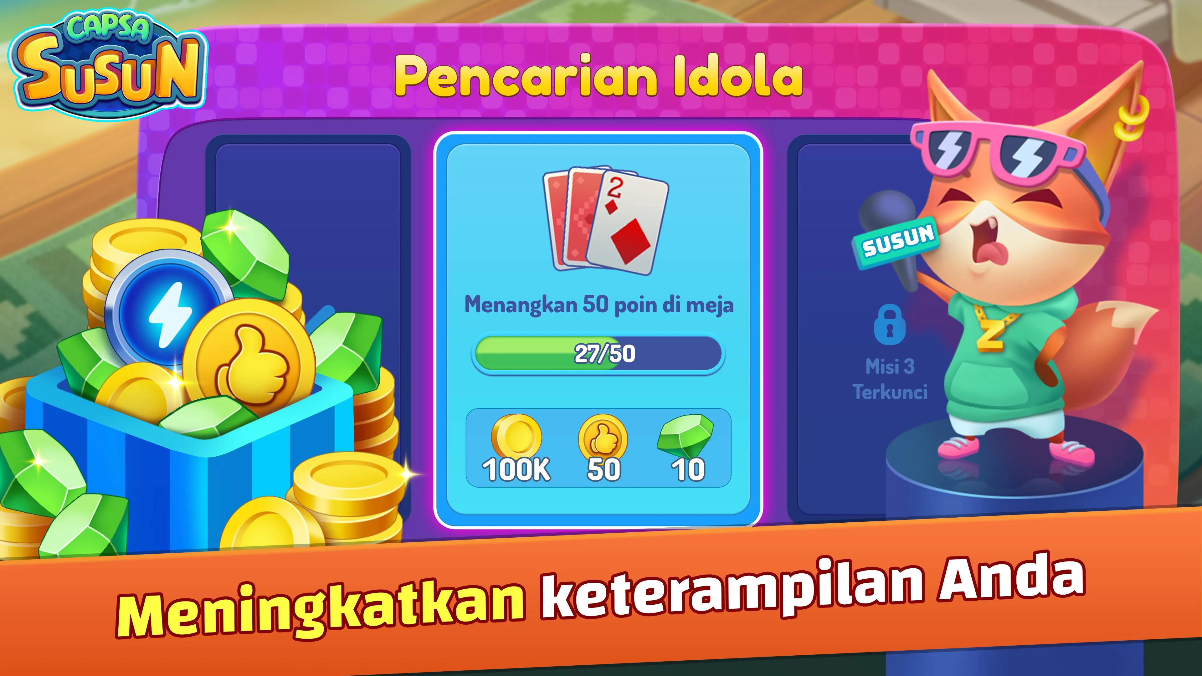 Capsa Susun ZingPlay Remi Kata | Indus Appstore | Screenshot