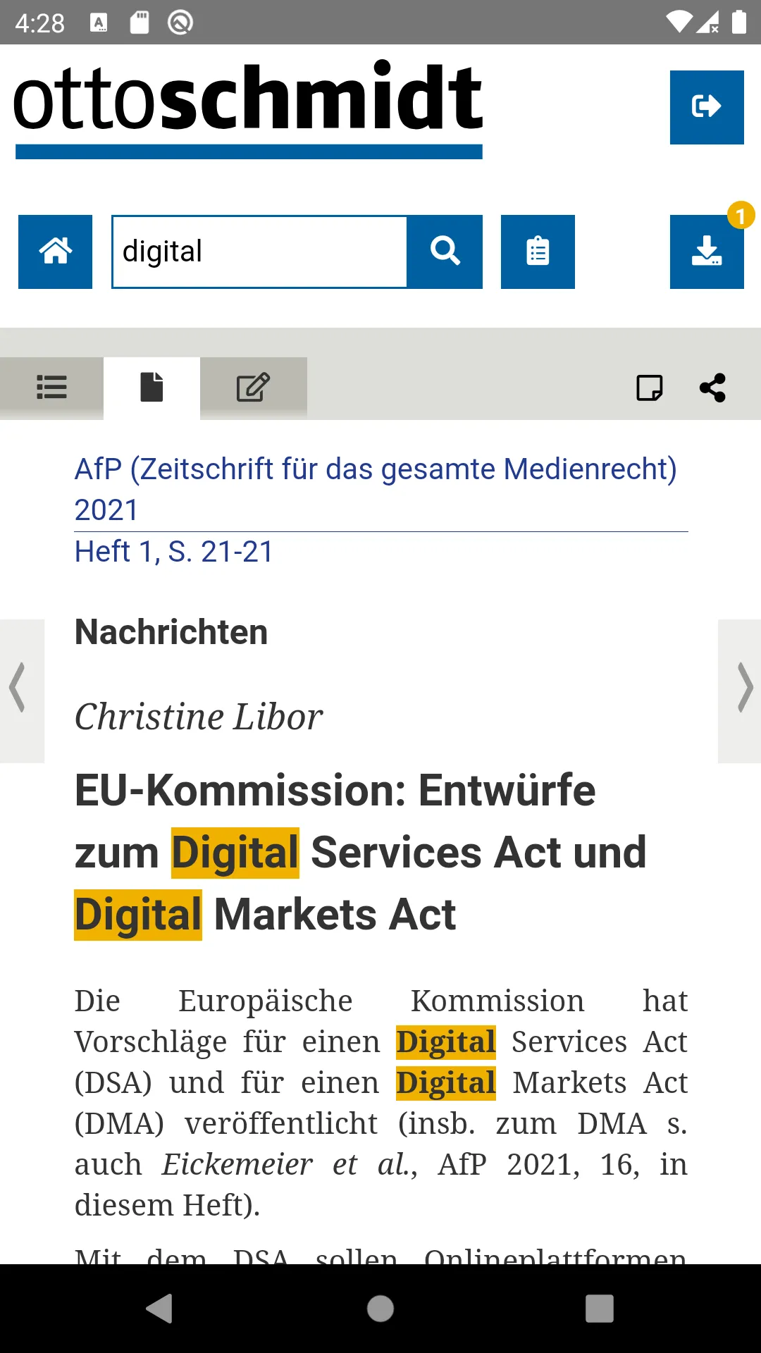 Zeitschriften | Indus Appstore | Screenshot