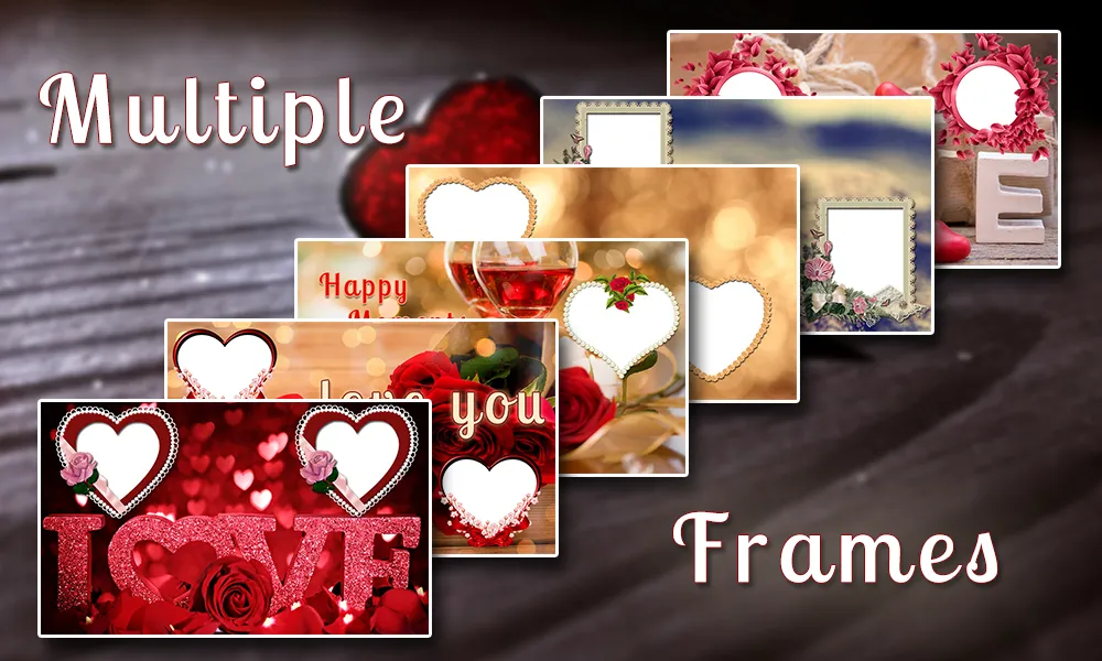 Romantic Dual Photo Frames HD | Indus Appstore | Screenshot